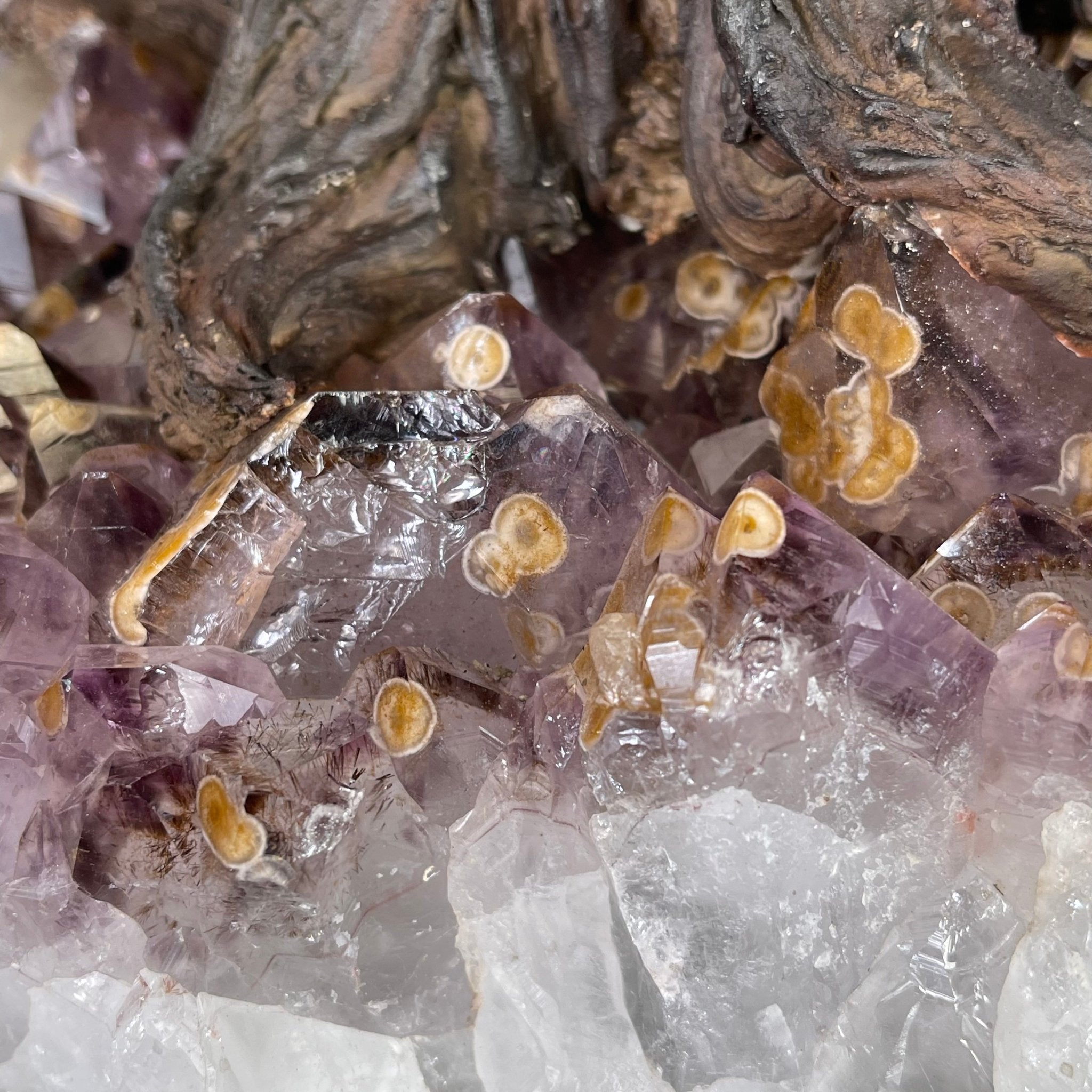 33" Tall Special Pink Agate Gemstone Tree w/ Amethyst base, 930 Gems, Handmade #5430PA-001 by Brazil Gems - Brazil GemsBrazil Gems33" Tall Special Pink Agate Gemstone Tree w/ Amethyst base, 930 Gems, Handmade #5430PA-001 by Brazil GemsGemstone Trees5430PA-001