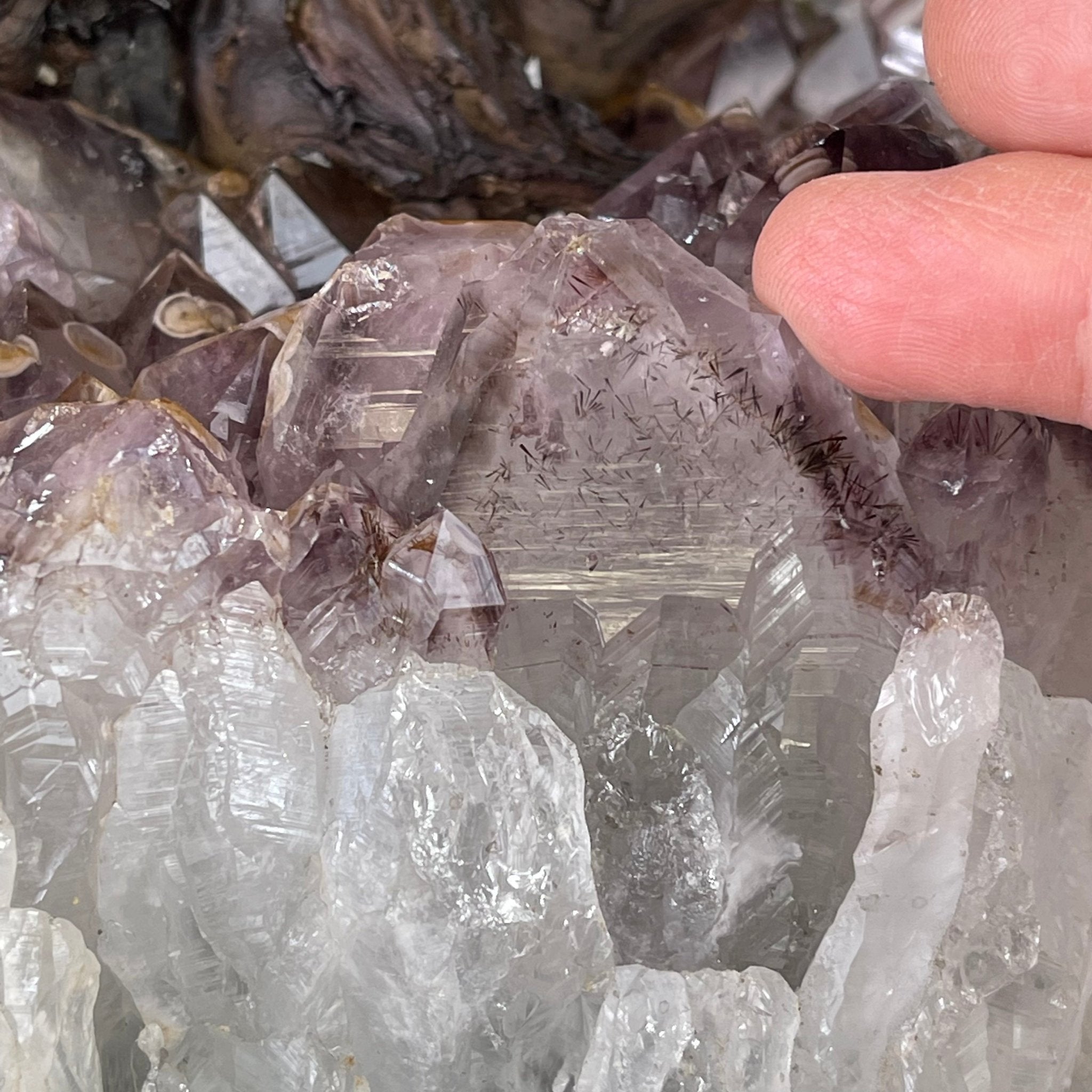 33" Tall Special Pink Agate Gemstone Tree w/ Amethyst base, 930 Gems, Handmade #5430PA-001 by Brazil Gems - Brazil GemsBrazil Gems33" Tall Special Pink Agate Gemstone Tree w/ Amethyst base, 930 Gems, Handmade #5430PA-001 by Brazil GemsGemstone Trees5430PA-001