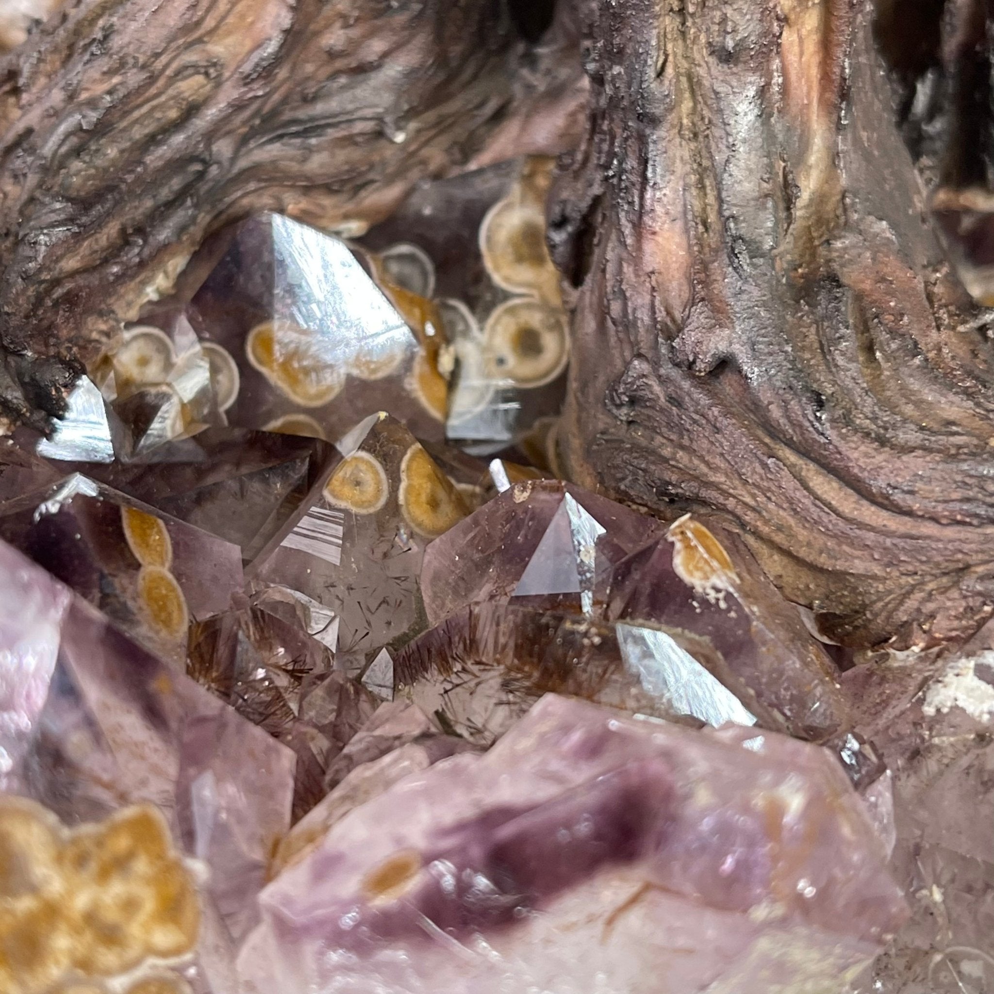 33" Tall Special Pink Agate Gemstone Tree w/ Amethyst base, 930 Gems, Handmade #5430PA-001 by Brazil Gems - Brazil GemsBrazil Gems33" Tall Special Pink Agate Gemstone Tree w/ Amethyst base, 930 Gems, Handmade #5430PA-001 by Brazil GemsGemstone Trees5430PA-001