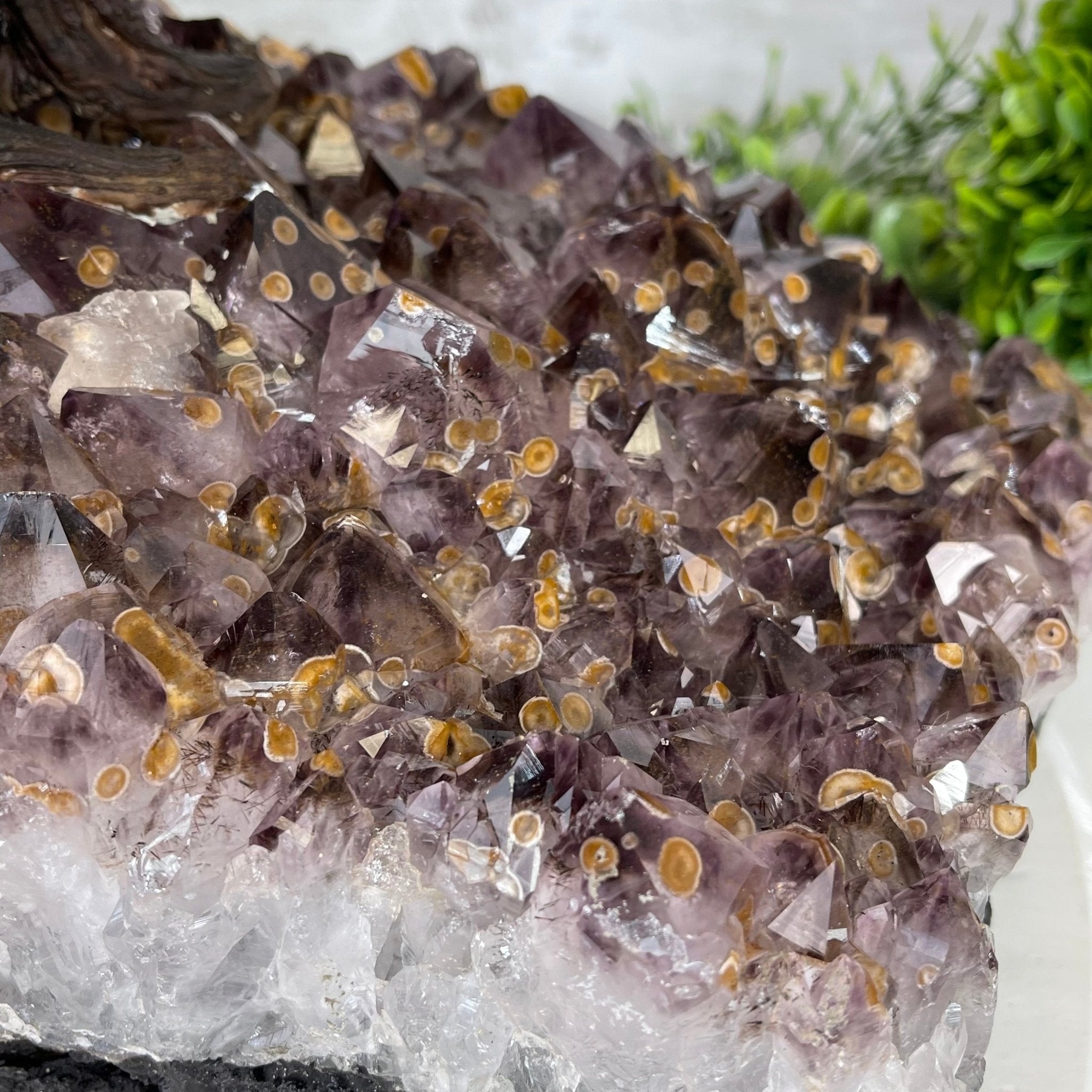 33" Tall Special Pink Agate Gemstone Tree w/ Amethyst base, 930 Gems, Handmade #5430PA-001 by Brazil Gems - Brazil GemsBrazil Gems33" Tall Special Pink Agate Gemstone Tree w/ Amethyst base, 930 Gems, Handmade #5430PA-001 by Brazil GemsGemstone Trees5430PA-001