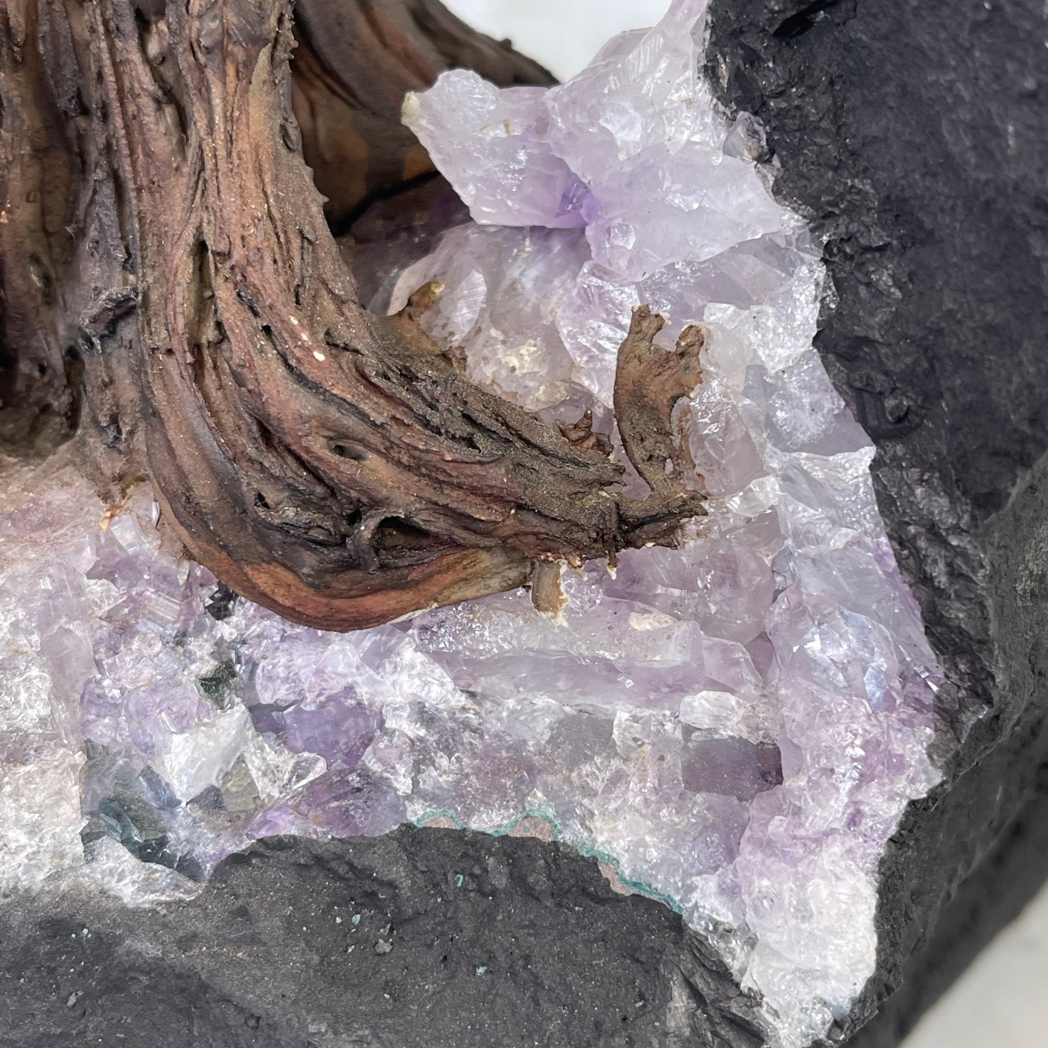 33" Tall Special Rose Quartz Gemstone Tree w/ Amethyst base, 990 Gems, Handmade #5432RQ-001 by Brazil Gems - Brazil GemsBrazil Gems33" Tall Special Rose Quartz Gemstone Tree w/ Amethyst base, 990 Gems, Handmade #5432RQ-001 by Brazil GemsGemstone Trees5432RQ-001