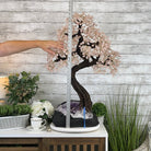 33" Tall Special Rose Quartz Gemstone Tree w/ Amethyst base, 990 Gems, Handmade #5432RQ-001 by Brazil Gems - Brazil GemsBrazil Gems33" Tall Special Rose Quartz Gemstone Tree w/ Amethyst base, 990 Gems, Handmade #5432RQ-001 by Brazil GemsGemstone Trees5432RQ-001
