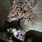 33" Tall Special Rose Quartz Gemstone Tree w/ Amethyst base, 990 Gems, Handmade #5432RQ-001 by Brazil Gems - Brazil GemsBrazil Gems33" Tall Special Rose Quartz Gemstone Tree w/ Amethyst base, 990 Gems, Handmade #5432RQ-001 by Brazil GemsGemstone Trees5432RQ-001