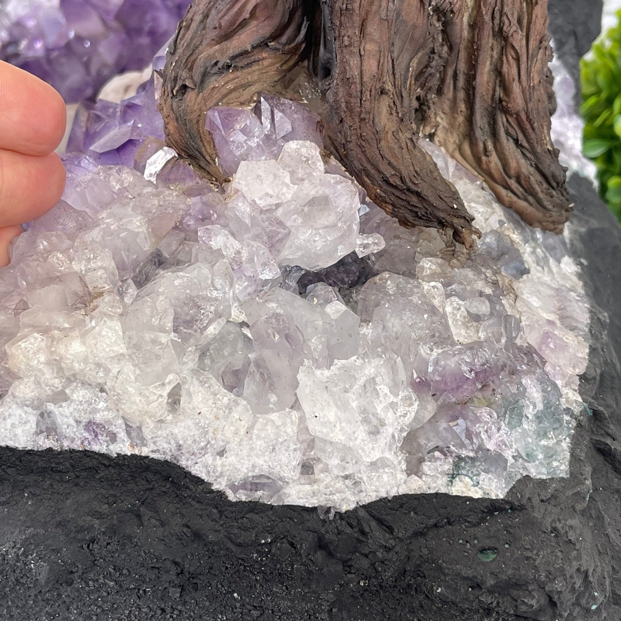 33" Tall Special Rose Quartz Gemstone Tree w/ Amethyst base, 990 Gems, Handmade #5432RQ-001 by Brazil Gems - Brazil GemsBrazil Gems33" Tall Special Rose Quartz Gemstone Tree w/ Amethyst base, 990 Gems, Handmade #5432RQ-001 by Brazil GemsGemstone Trees5432RQ-001
