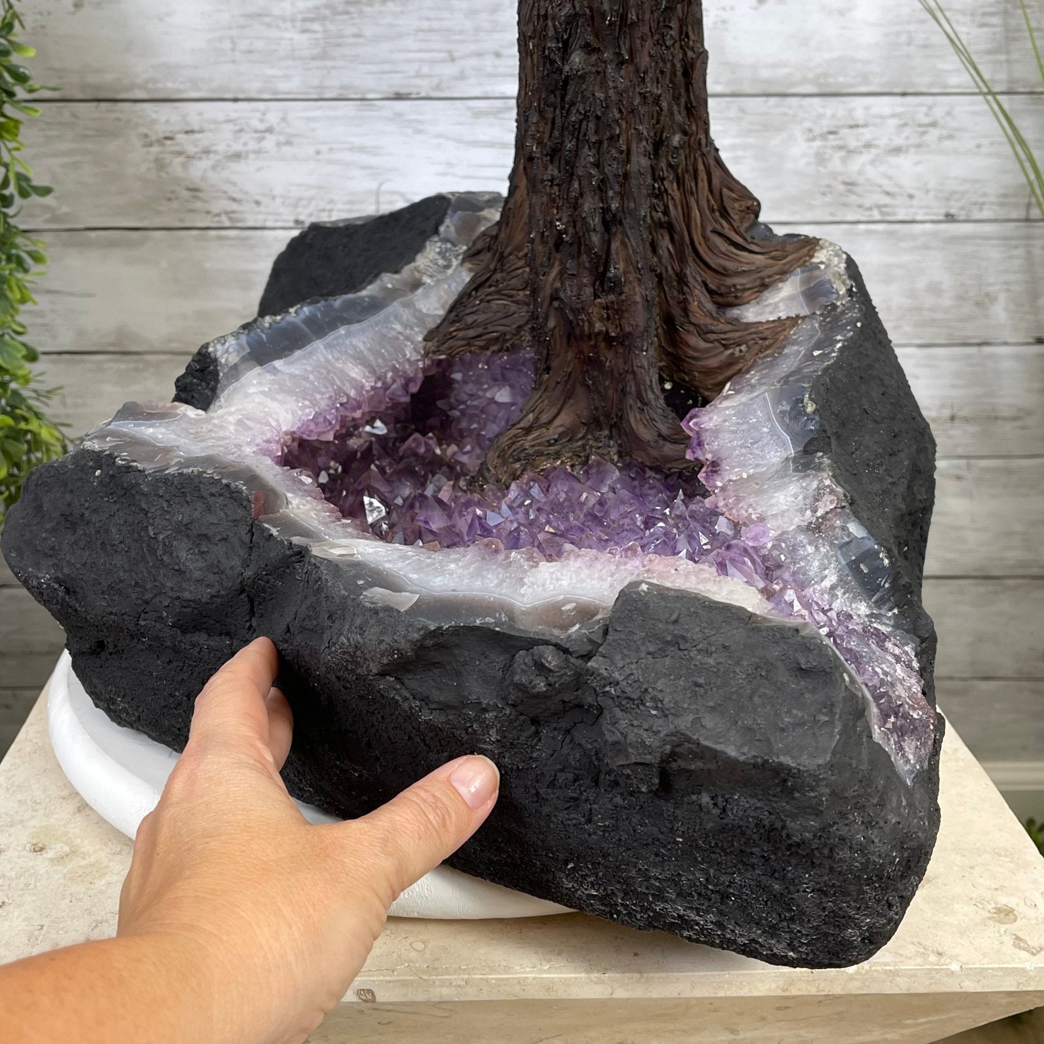 43" Tall Special Amethyst Gemstone Tree w/ Amethyst base, 1140 Gems, Handmade Model #5440AM-001 by Brazil Gems - Brazil GemsBrazil Gems43" Tall Special Amethyst Gemstone Tree w/ Amethyst base, 1140 Gems, Handmade Model #5440AM-001 by Brazil GemsGemstone Trees5440AM-001