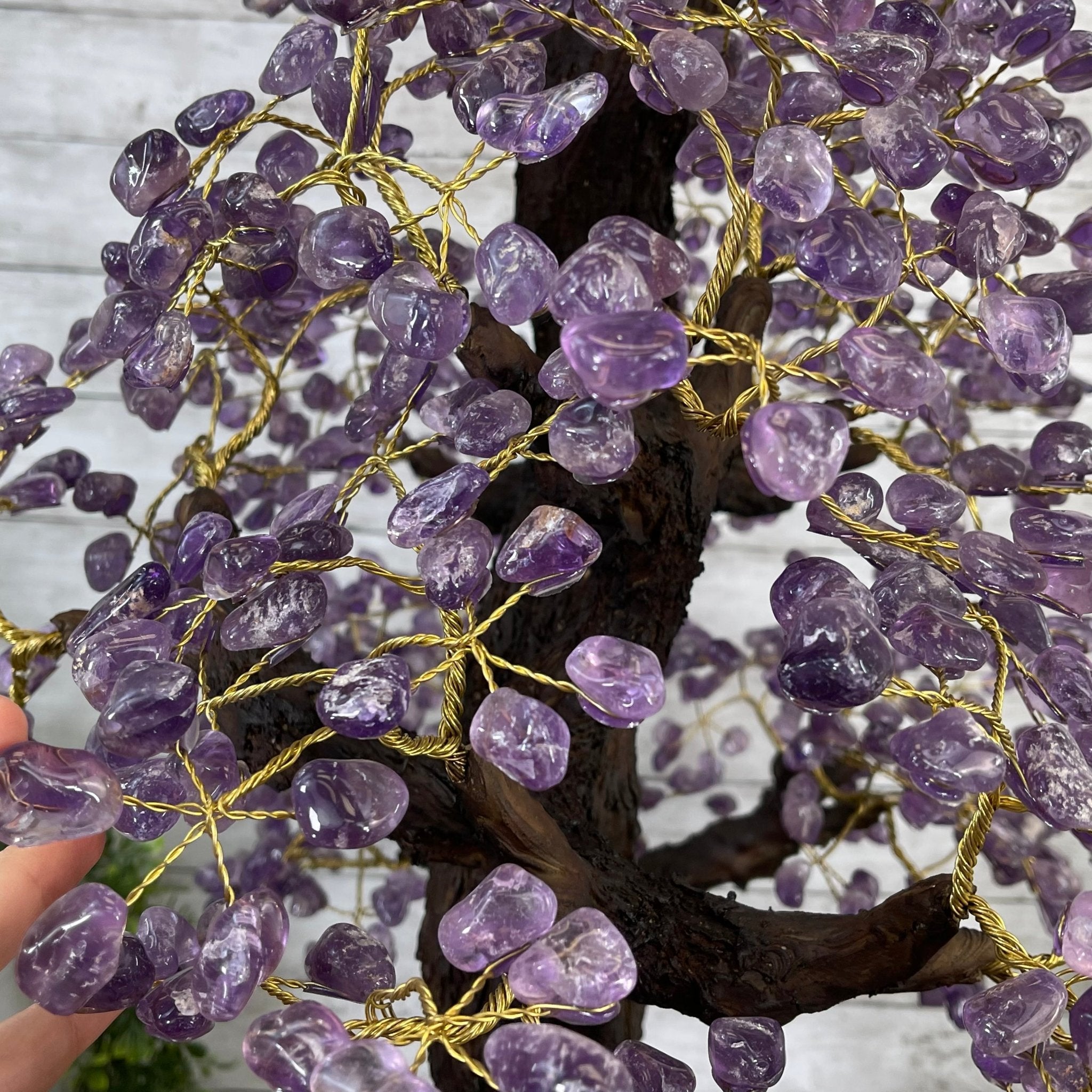 43" Tall Special Amethyst Gemstone Tree w/ Amethyst base, 1140 Gems, Handmade Model #5440AM-001 by Brazil Gems - Brazil GemsBrazil Gems43" Tall Special Amethyst Gemstone Tree w/ Amethyst base, 1140 Gems, Handmade Model #5440AM-001 by Brazil GemsGemstone Trees5440AM-001