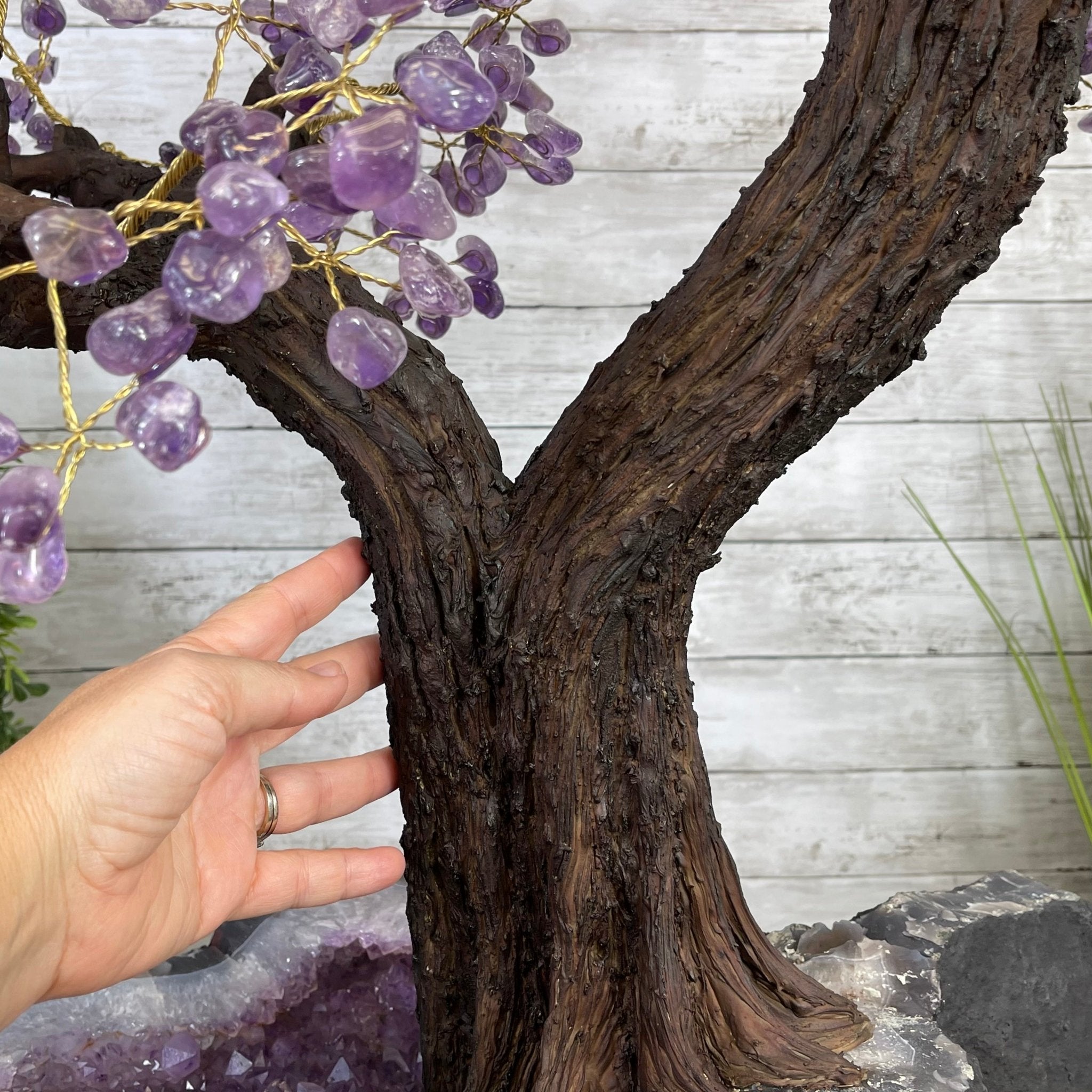 43" Tall Special Amethyst Gemstone Tree w/ Amethyst base, 1140 Gems, Handmade Model #5440AM-001 by Brazil Gems - Brazil GemsBrazil Gems43" Tall Special Amethyst Gemstone Tree w/ Amethyst base, 1140 Gems, Handmade Model #5440AM-001 by Brazil GemsGemstone Trees5440AM-001