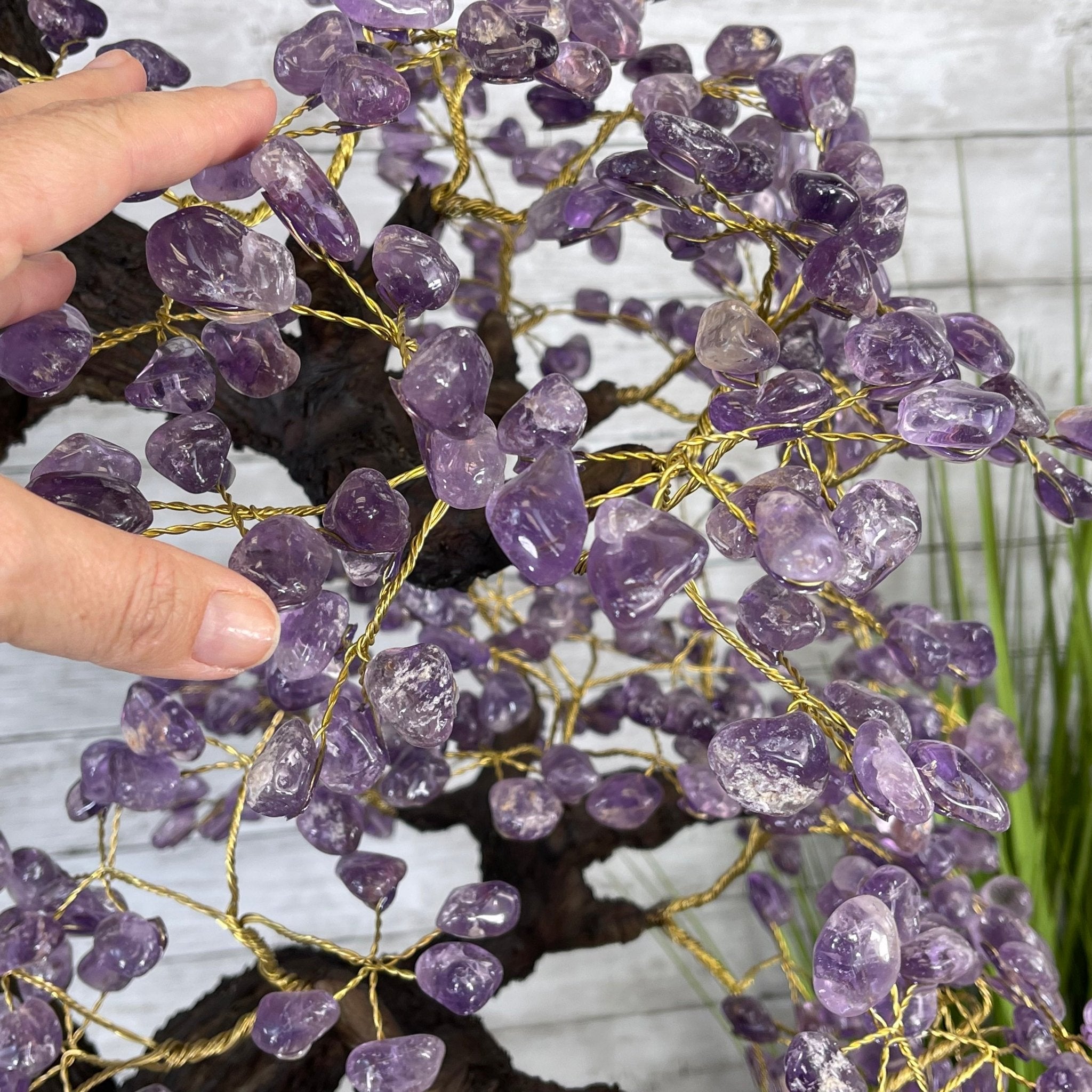 43" Tall Special Amethyst Gemstone Tree w/ Amethyst base, 1140 Gems, Handmade Model #5440AM-001 by Brazil Gems - Brazil GemsBrazil Gems43" Tall Special Amethyst Gemstone Tree w/ Amethyst base, 1140 Gems, Handmade Model #5440AM-001 by Brazil GemsGemstone Trees5440AM-001