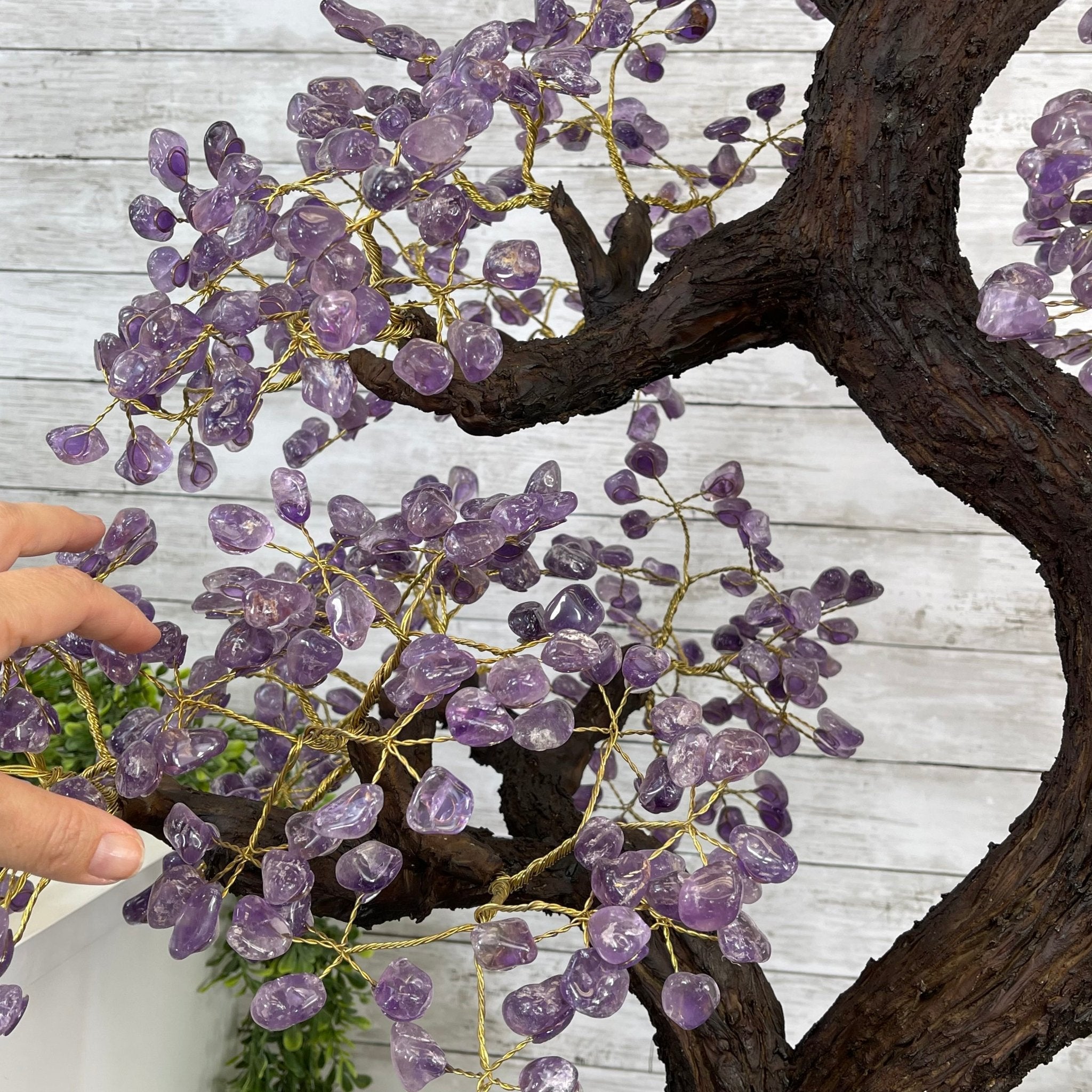 43" Tall Special Amethyst Gemstone Tree w/ Amethyst base, 1140 Gems, Handmade Model #5440AM-001 by Brazil Gems - Brazil GemsBrazil Gems43" Tall Special Amethyst Gemstone Tree w/ Amethyst base, 1140 Gems, Handmade Model #5440AM-001 by Brazil GemsGemstone Trees5440AM-001