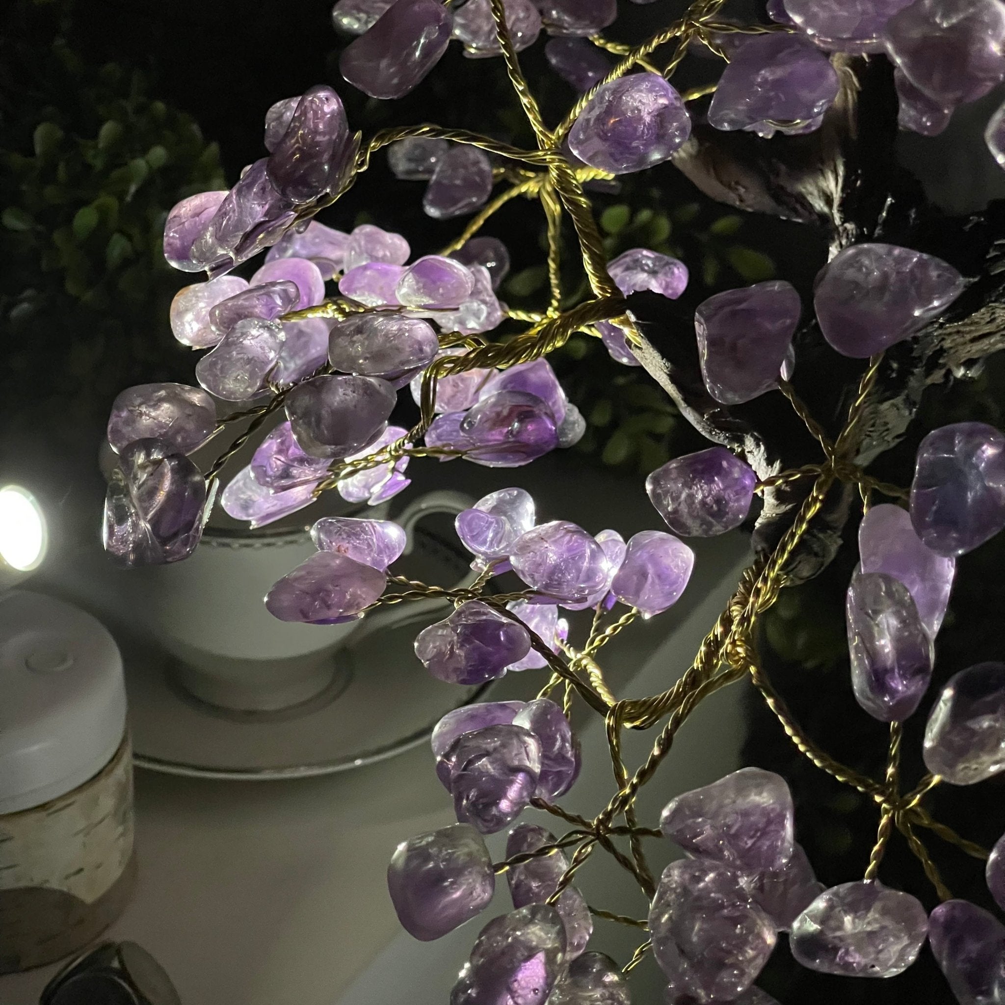 43" Tall Special Amethyst Gemstone Tree w/ Amethyst base, 1140 Gems, Handmade Model #5440AM-001 by Brazil Gems - Brazil GemsBrazil Gems43" Tall Special Amethyst Gemstone Tree w/ Amethyst base, 1140 Gems, Handmade Model #5440AM-001 by Brazil GemsGemstone Trees5440AM-001