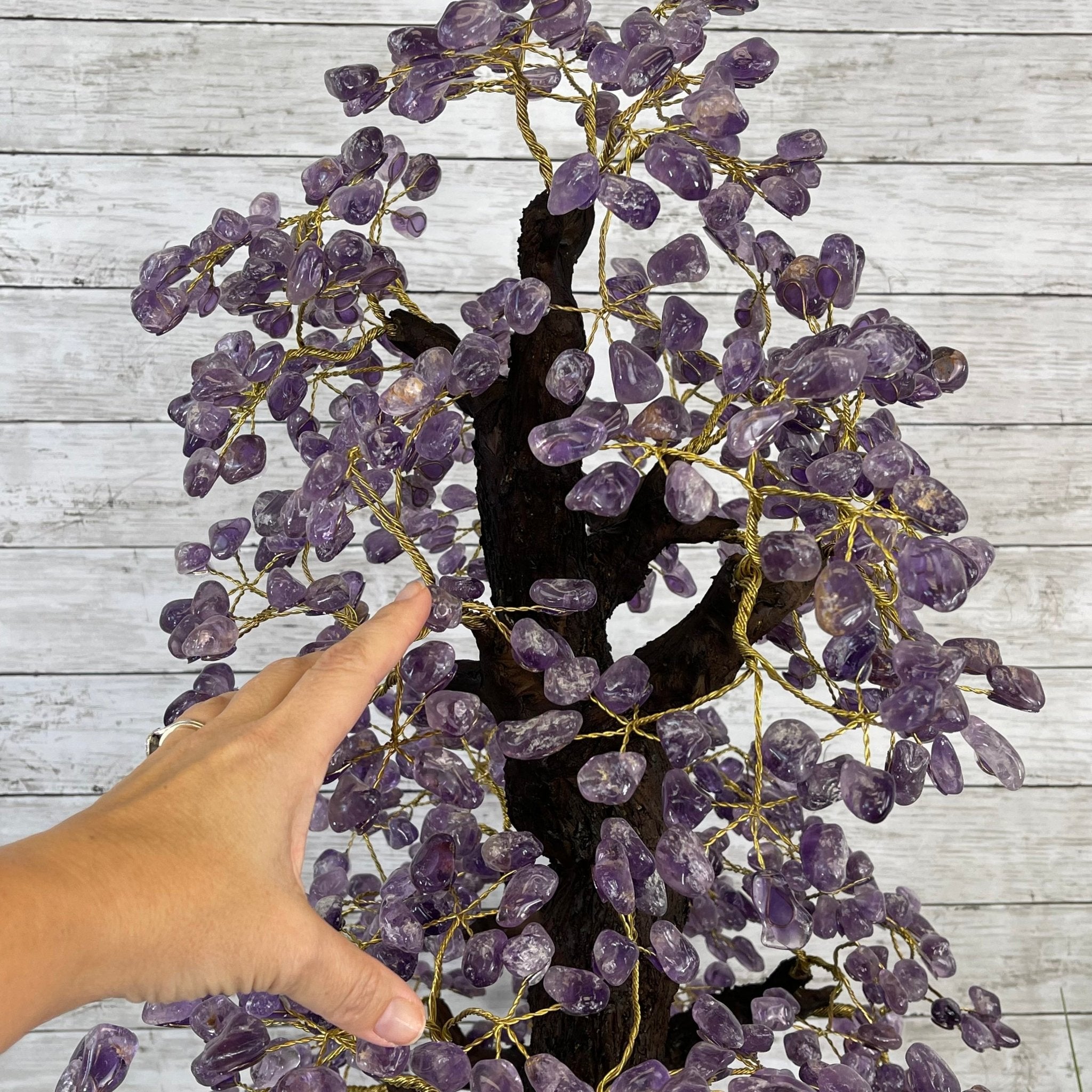 43" Tall Special Amethyst Gemstone Tree w/ Amethyst base, 1140 Gems, Handmade Model #5440AM-001 by Brazil Gems - Brazil GemsBrazil Gems43" Tall Special Amethyst Gemstone Tree w/ Amethyst base, 1140 Gems, Handmade Model #5440AM-001 by Brazil GemsGemstone Trees5440AM-001
