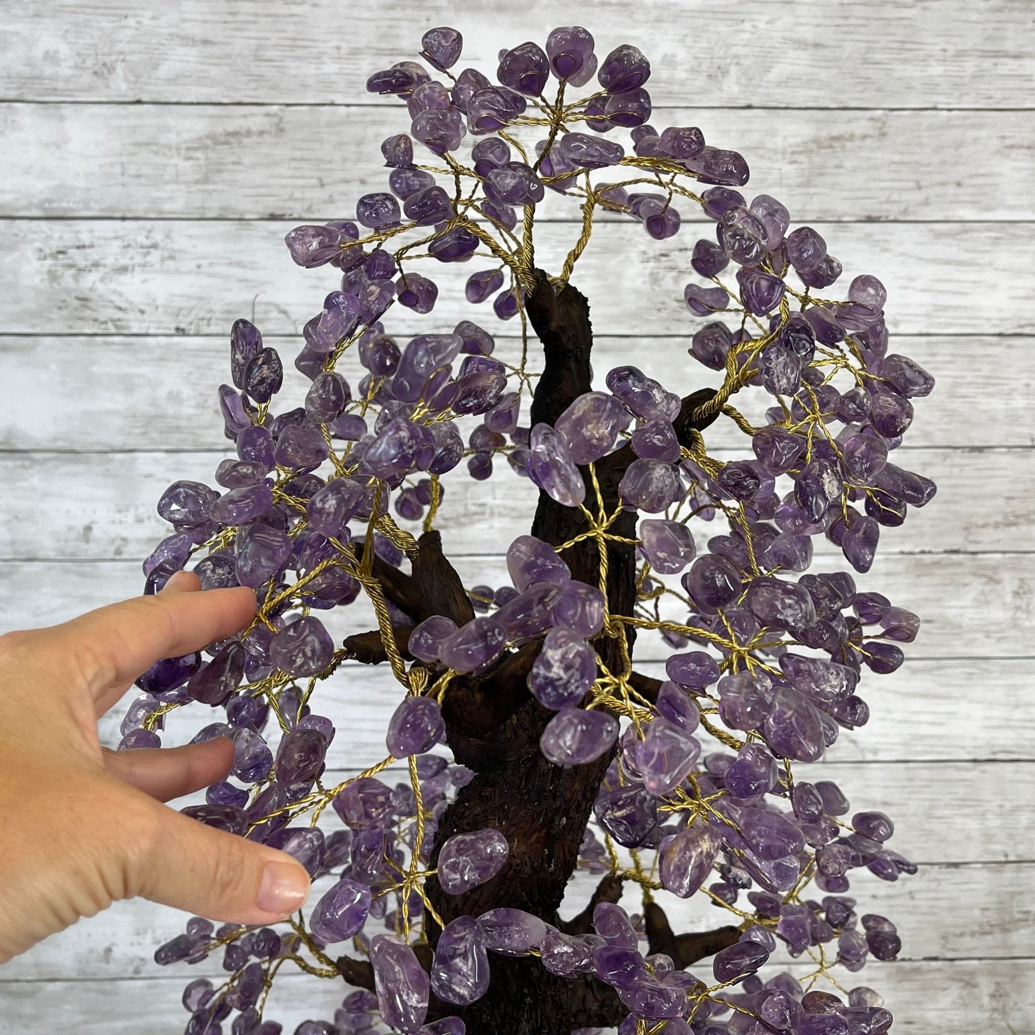43" Tall Special Amethyst Gemstone Tree w/ Amethyst base, 1140 Gems, Handmade Model #5440AM-001 by Brazil Gems - Brazil GemsBrazil Gems43" Tall Special Amethyst Gemstone Tree w/ Amethyst base, 1140 Gems, Handmade Model #5440AM-001 by Brazil GemsGemstone Trees5440AM-001
