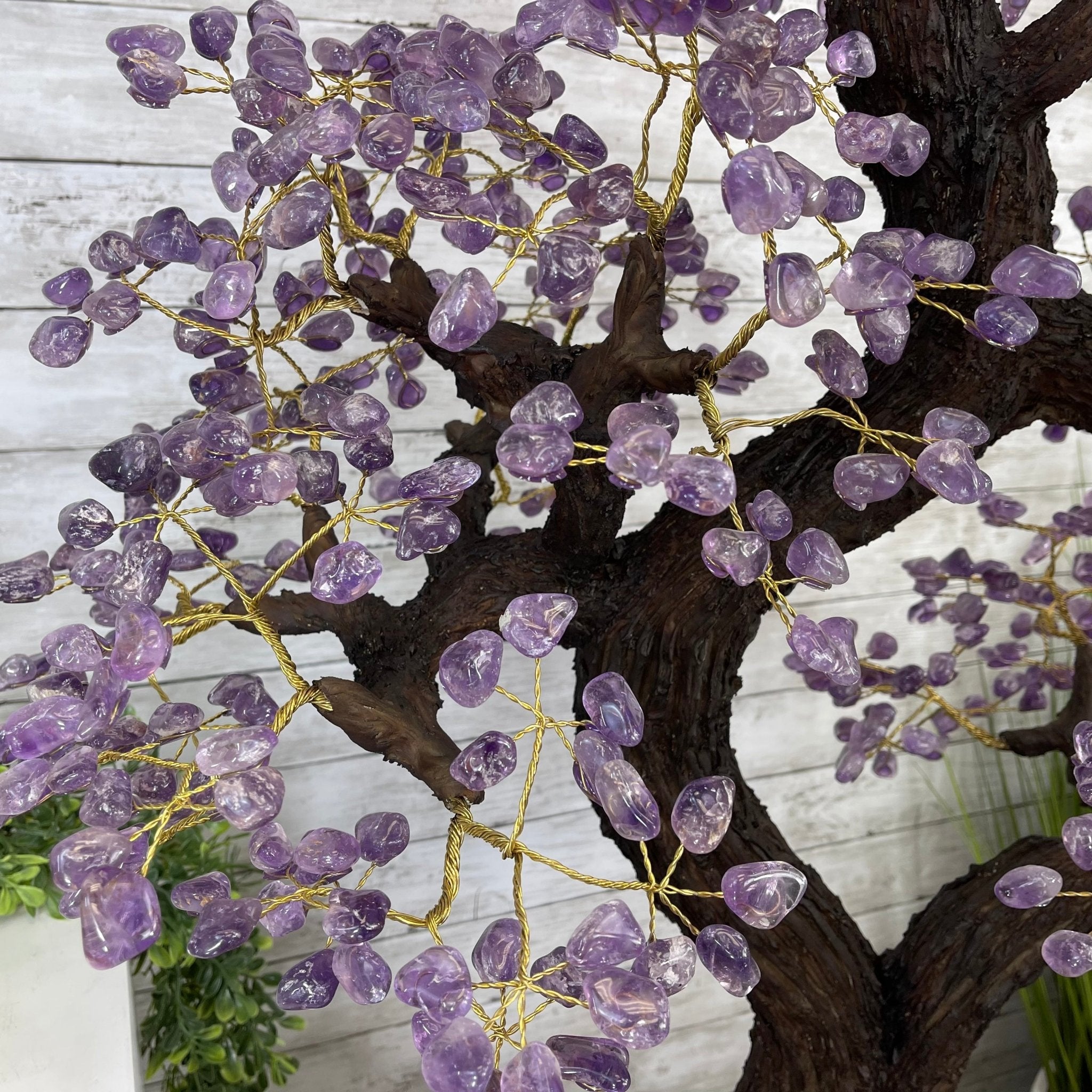 43" Tall Special Amethyst Gemstone Tree w/ Amethyst base, 1140 Gems, Handmade Model #5440AM-001 by Brazil Gems - Brazil GemsBrazil Gems43" Tall Special Amethyst Gemstone Tree w/ Amethyst base, 1140 Gems, Handmade Model #5440AM-001 by Brazil GemsGemstone Trees5440AM-001
