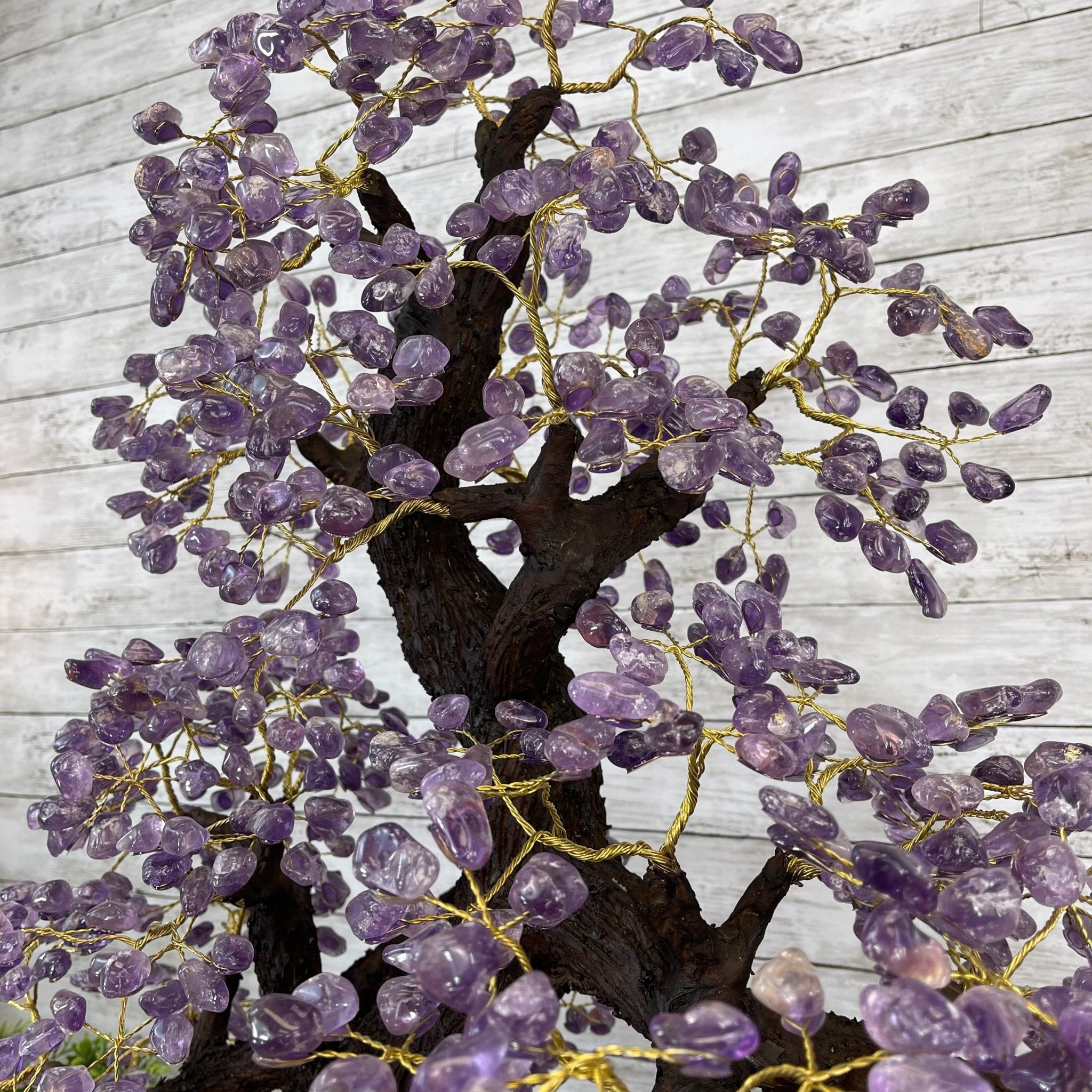 43" Tall Special Amethyst Gemstone Tree w/ Amethyst base, 1140 Gems, Handmade Model #5440AM-001 by Brazil Gems - Brazil GemsBrazil Gems43" Tall Special Amethyst Gemstone Tree w/ Amethyst base, 1140 Gems, Handmade Model #5440AM-001 by Brazil GemsGemstone Trees5440AM-001