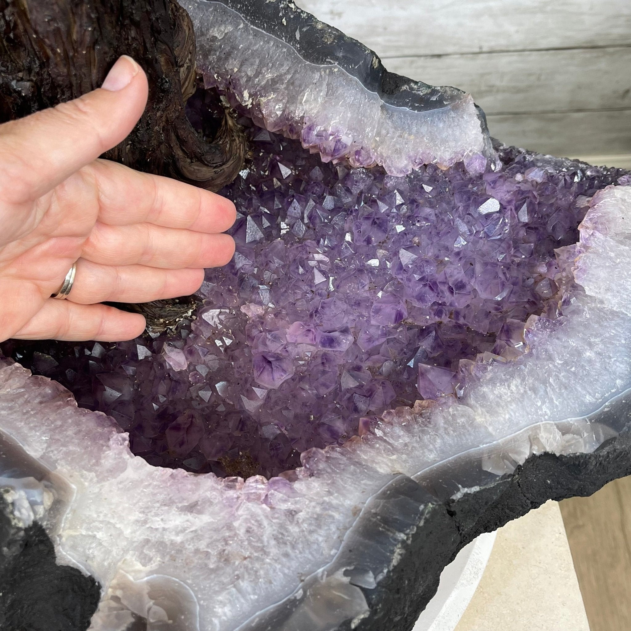 43" Tall Special Amethyst Gemstone Tree w/ Amethyst base, 1140 Gems, Handmade Model #5440AM-001 by Brazil Gems - Brazil GemsBrazil Gems43" Tall Special Amethyst Gemstone Tree w/ Amethyst base, 1140 Gems, Handmade Model #5440AM-001 by Brazil GemsGemstone Trees5440AM-001