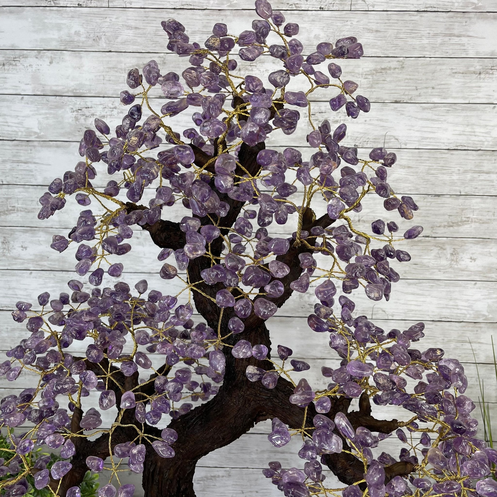 43" Tall Special Amethyst Gemstone Tree w/ Amethyst base, 1140 Gems, Handmade Model #5440AM-001 by Brazil Gems - Brazil GemsBrazil Gems43" Tall Special Amethyst Gemstone Tree w/ Amethyst base, 1140 Gems, Handmade Model #5440AM-001 by Brazil GemsGemstone Trees5440AM-001