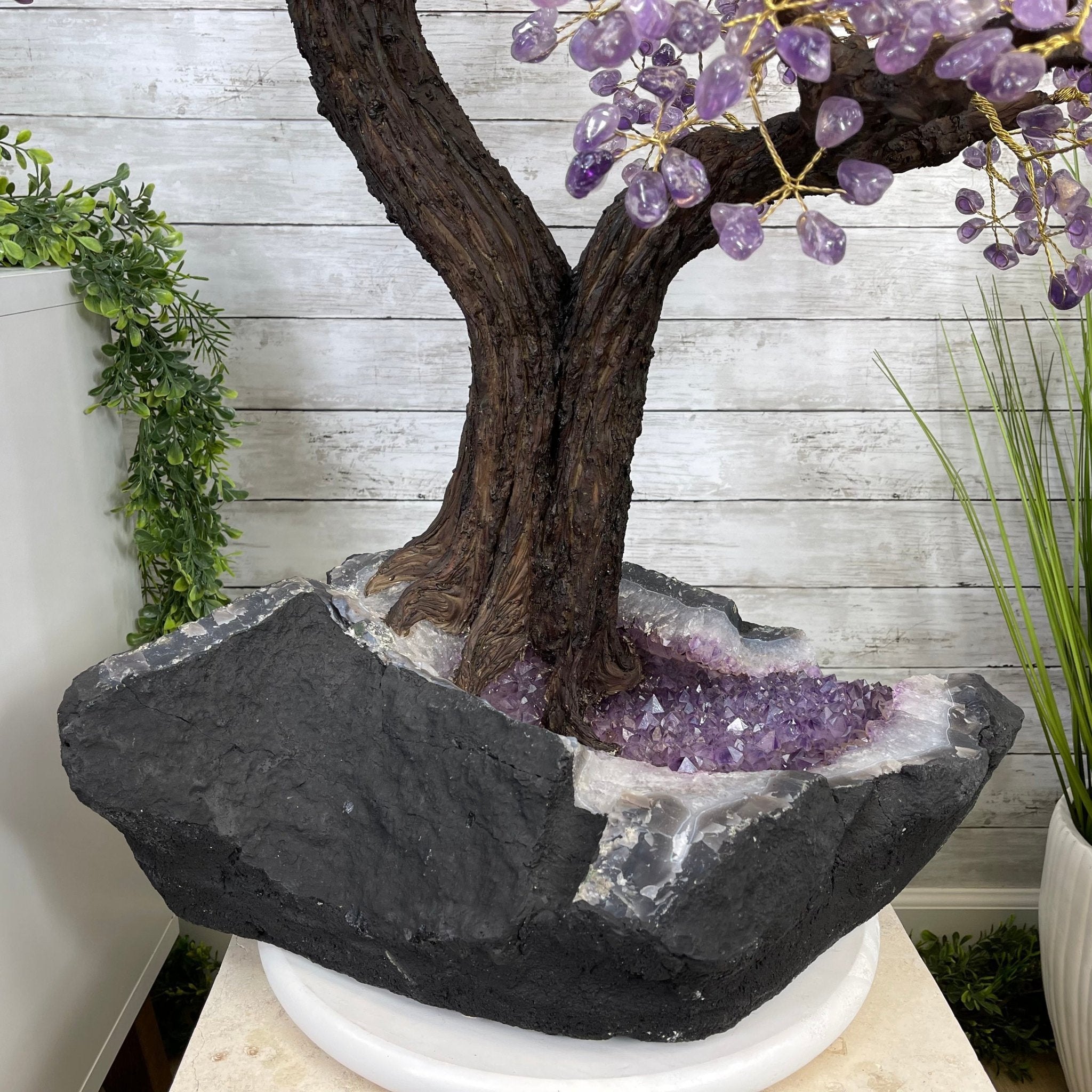 43" Tall Special Amethyst Gemstone Tree w/ Amethyst base, 1140 Gems, Handmade Model #5440AM-001 by Brazil Gems - Brazil GemsBrazil Gems43" Tall Special Amethyst Gemstone Tree w/ Amethyst base, 1140 Gems, Handmade Model #5440AM-001 by Brazil GemsGemstone Trees5440AM-001