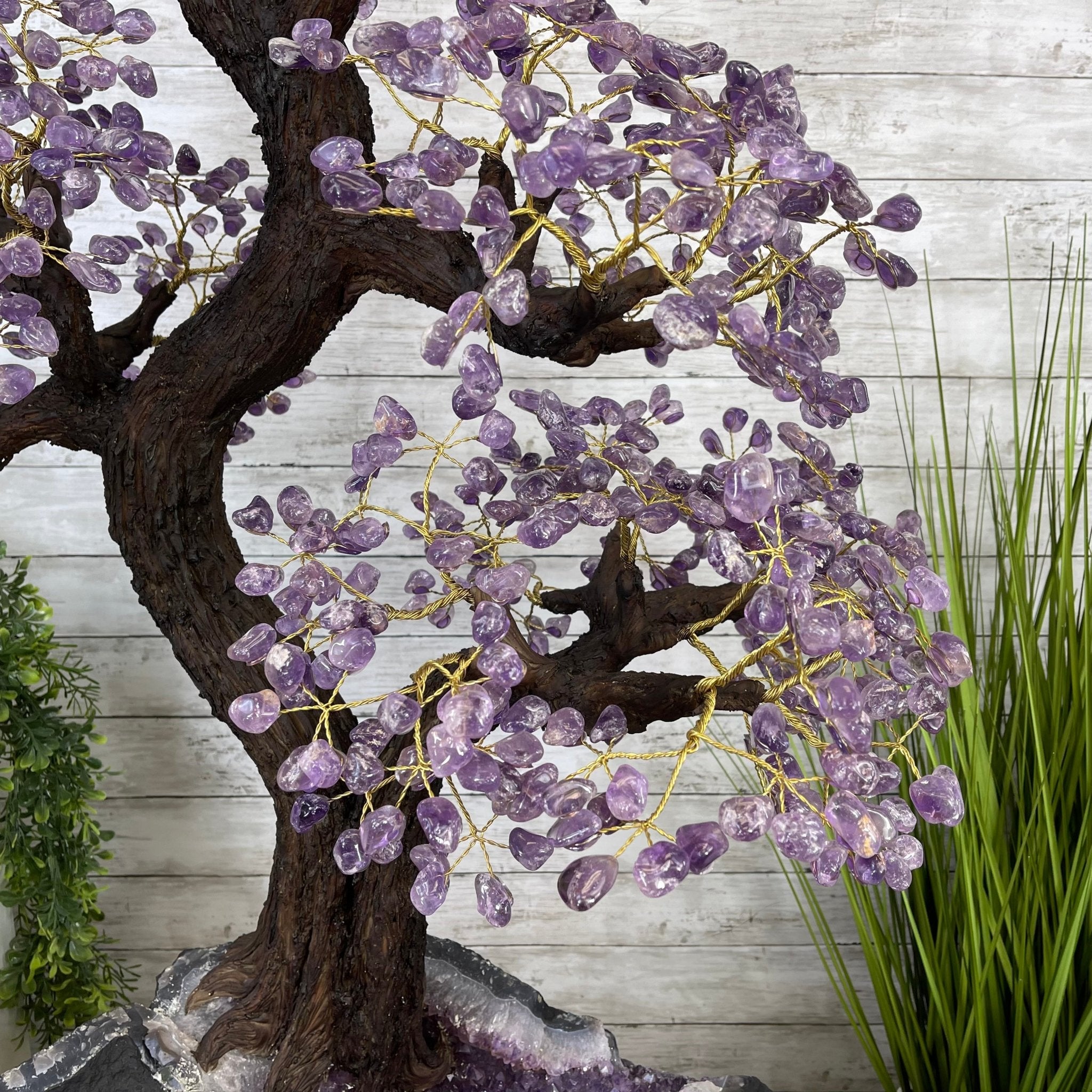 43" Tall Special Amethyst Gemstone Tree w/ Amethyst base, 1140 Gems, Handmade Model #5440AM-001 by Brazil Gems - Brazil GemsBrazil Gems43" Tall Special Amethyst Gemstone Tree w/ Amethyst base, 1140 Gems, Handmade Model #5440AM-001 by Brazil GemsGemstone Trees5440AM-001
