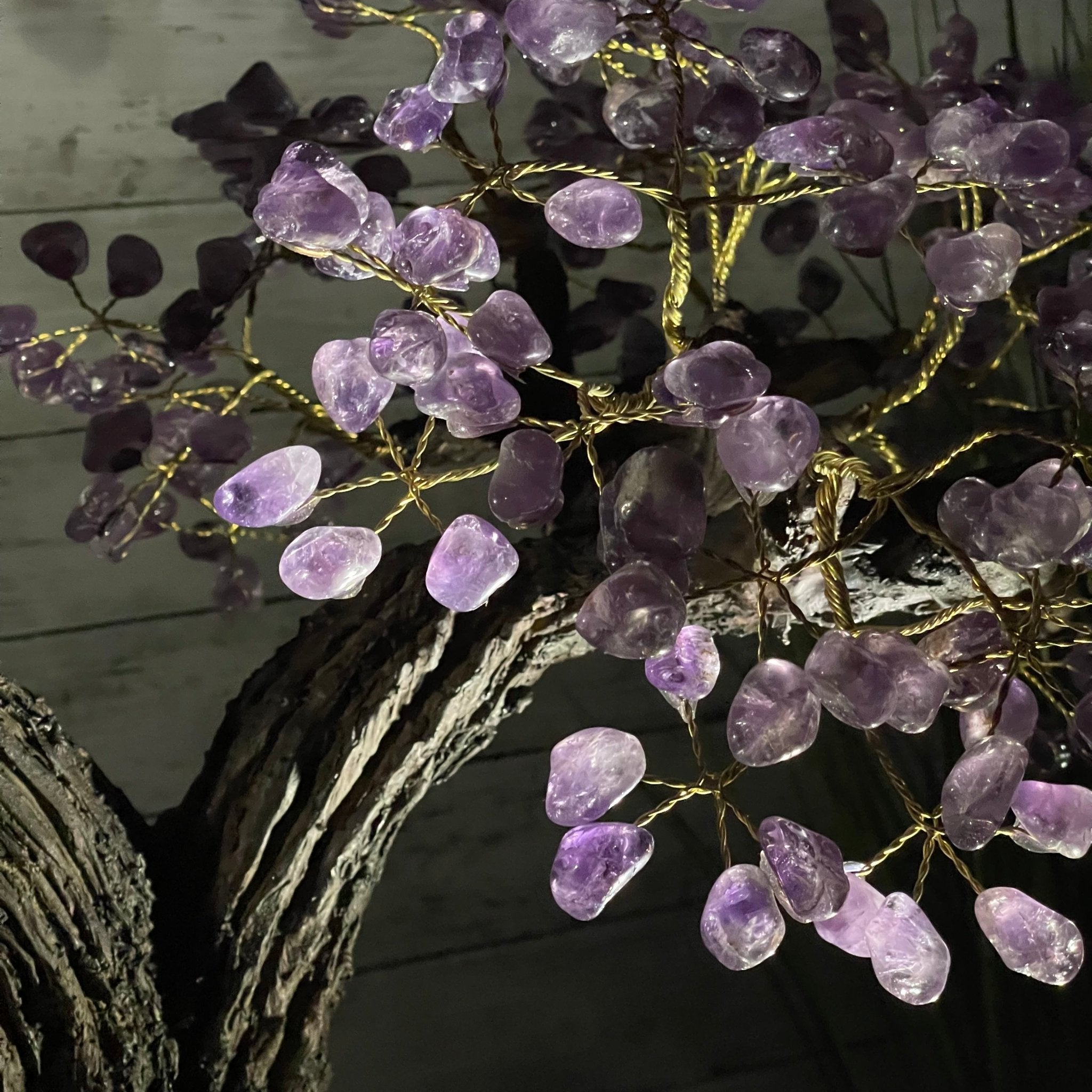 43" Tall Special Amethyst Gemstone Tree w/ Amethyst base, 1140 Gems, Handmade Model #5440AM-001 by Brazil Gems - Brazil GemsBrazil Gems43" Tall Special Amethyst Gemstone Tree w/ Amethyst base, 1140 Gems, Handmade Model #5440AM-001 by Brazil GemsGemstone Trees5440AM-001