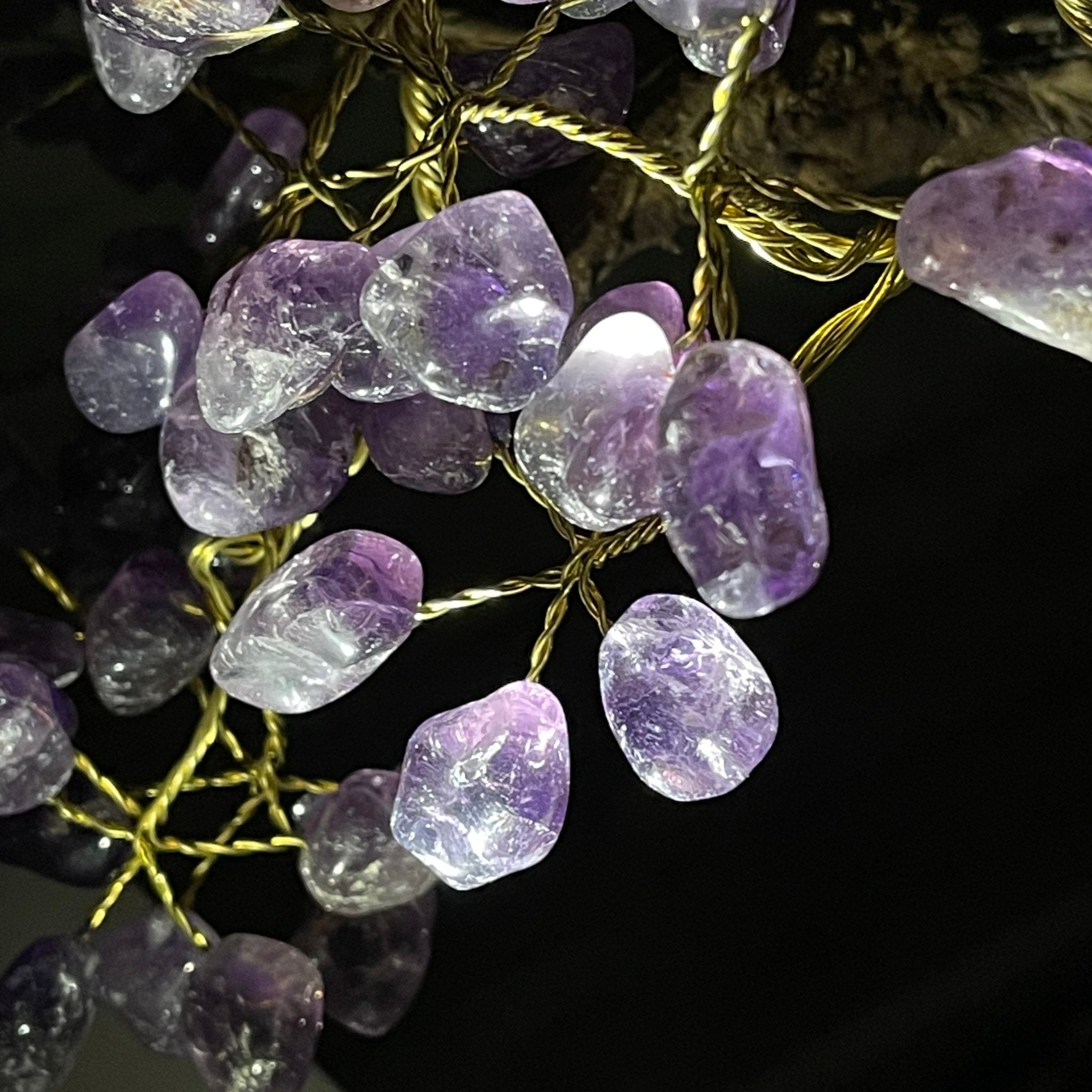 43" Tall Special Amethyst Gemstone Tree w/ Amethyst base, 1140 Gems, Handmade Model #5440AM-002 by Brazil Gems - Brazil GemsBrazil Gems43" Tall Special Amethyst Gemstone Tree w/ Amethyst base, 1140 Gems, Handmade Model #5440AM-002 by Brazil GemsGemstone Trees5440AM-002