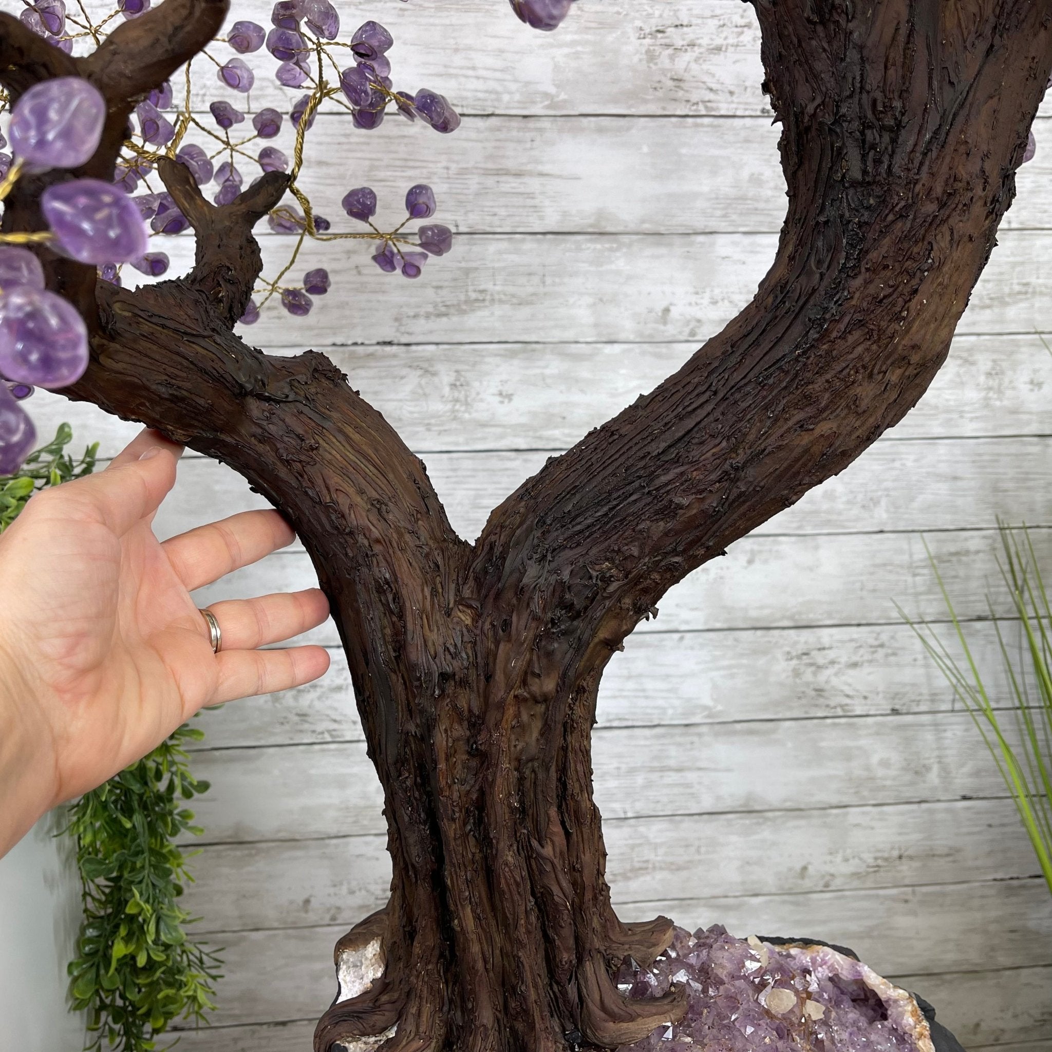 43" Tall Special Amethyst Gemstone Tree w/ Amethyst base, 1140 Gems, Handmade Model #5440AM-002 by Brazil Gems - Brazil GemsBrazil Gems43" Tall Special Amethyst Gemstone Tree w/ Amethyst base, 1140 Gems, Handmade Model #5440AM-002 by Brazil GemsGemstone Trees5440AM-002