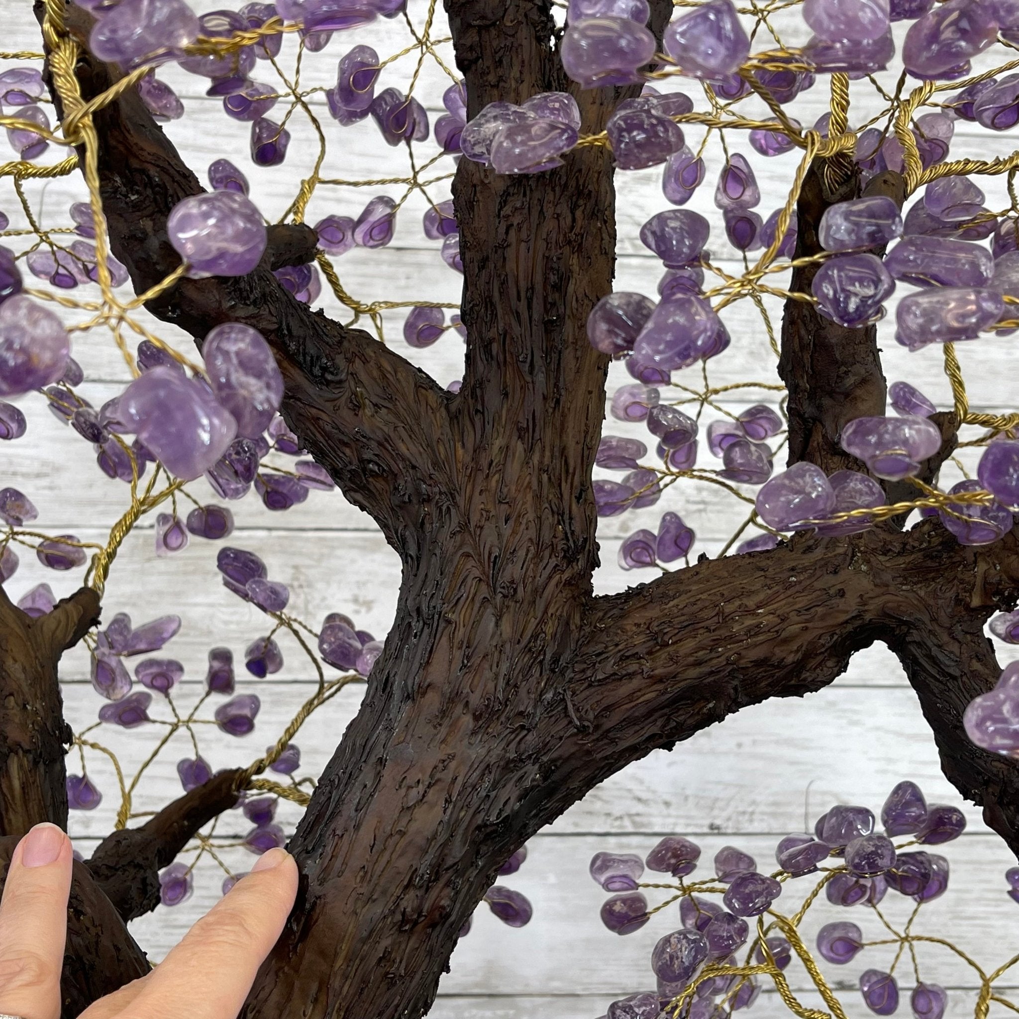 43" Tall Special Amethyst Gemstone Tree w/ Amethyst base, 1140 Gems, Handmade Model #5440AM-002 by Brazil Gems - Brazil GemsBrazil Gems43" Tall Special Amethyst Gemstone Tree w/ Amethyst base, 1140 Gems, Handmade Model #5440AM-002 by Brazil GemsGemstone Trees5440AM-002