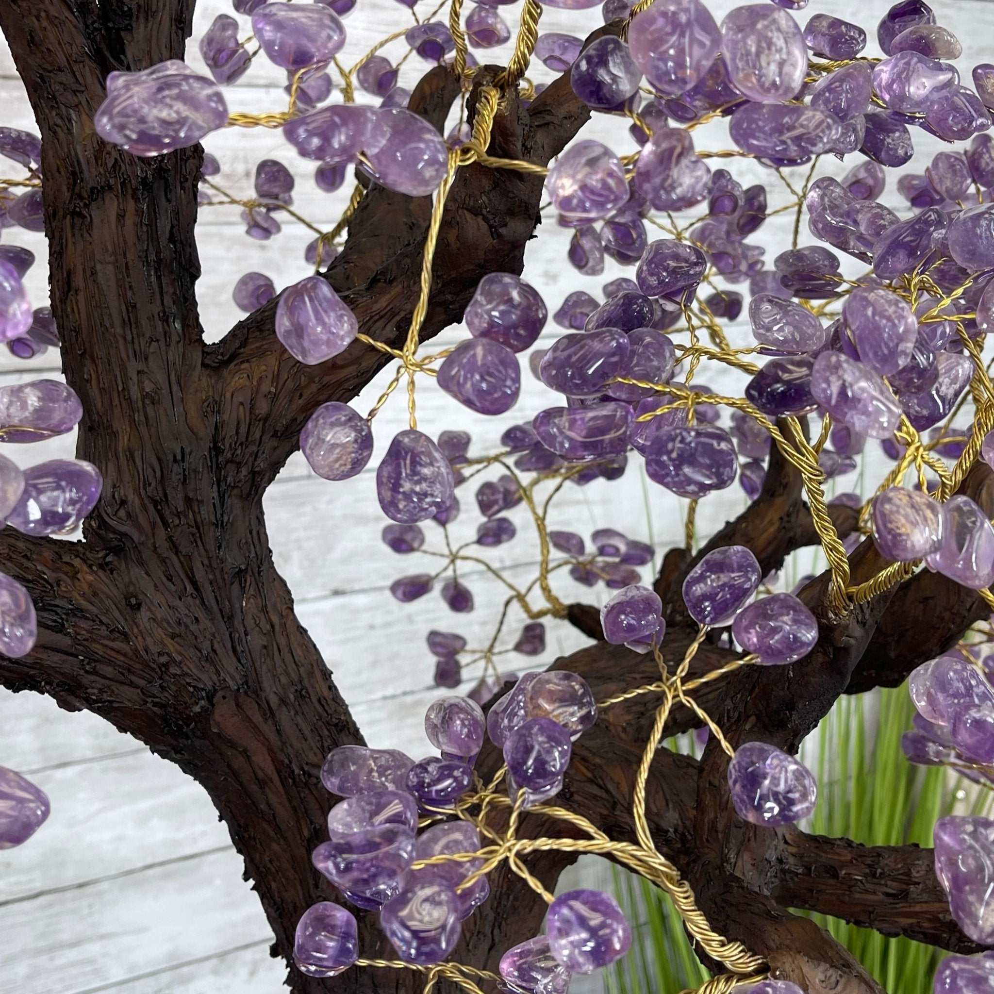 43" Tall Special Amethyst Gemstone Tree w/ Amethyst base, 1140 Gems, Handmade Model #5440AM-002 by Brazil Gems - Brazil GemsBrazil Gems43" Tall Special Amethyst Gemstone Tree w/ Amethyst base, 1140 Gems, Handmade Model #5440AM-002 by Brazil GemsGemstone Trees5440AM-002