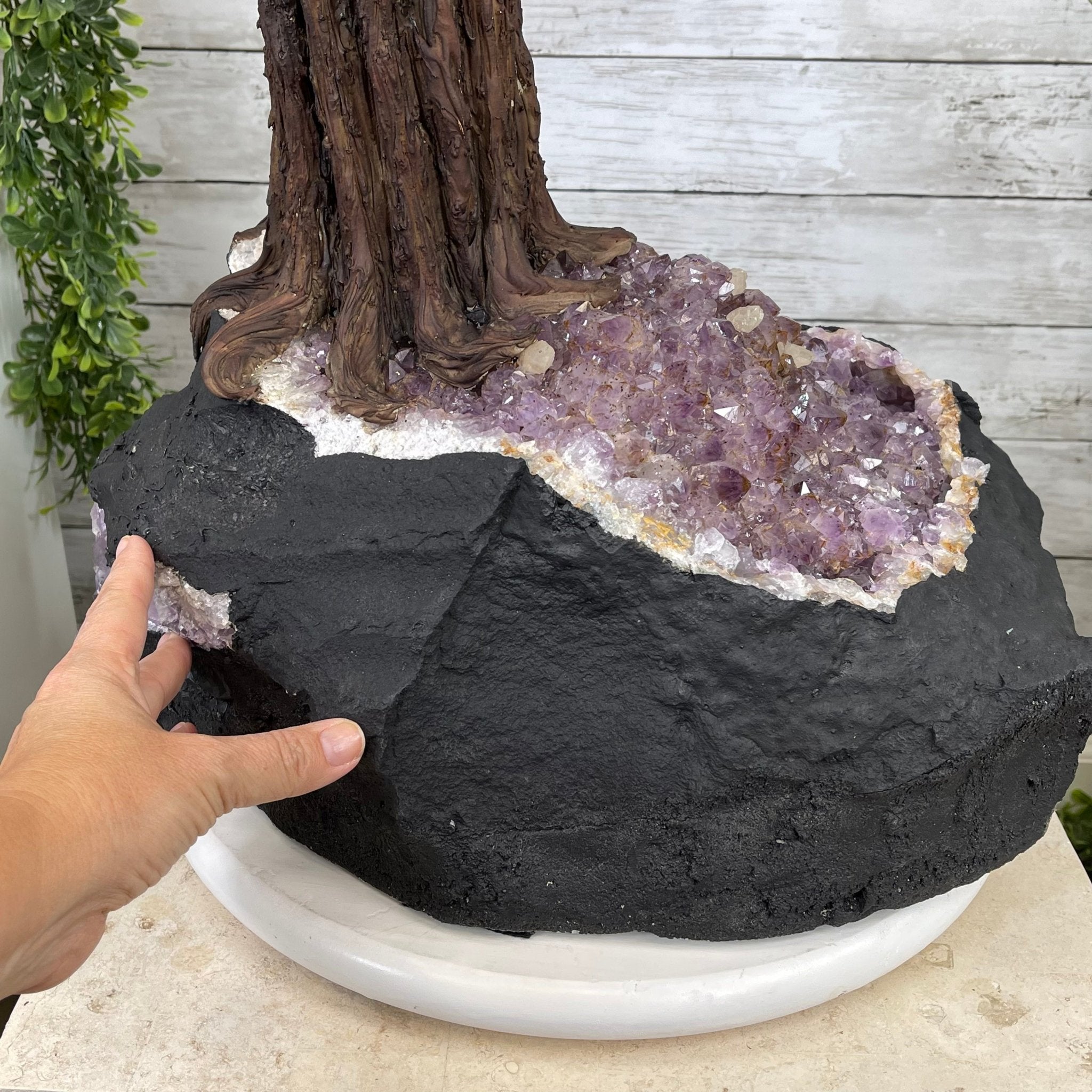 43" Tall Special Amethyst Gemstone Tree w/ Amethyst base, 1140 Gems, Handmade Model #5440AM-002 by Brazil Gems - Brazil GemsBrazil Gems43" Tall Special Amethyst Gemstone Tree w/ Amethyst base, 1140 Gems, Handmade Model #5440AM-002 by Brazil GemsGemstone Trees5440AM-002