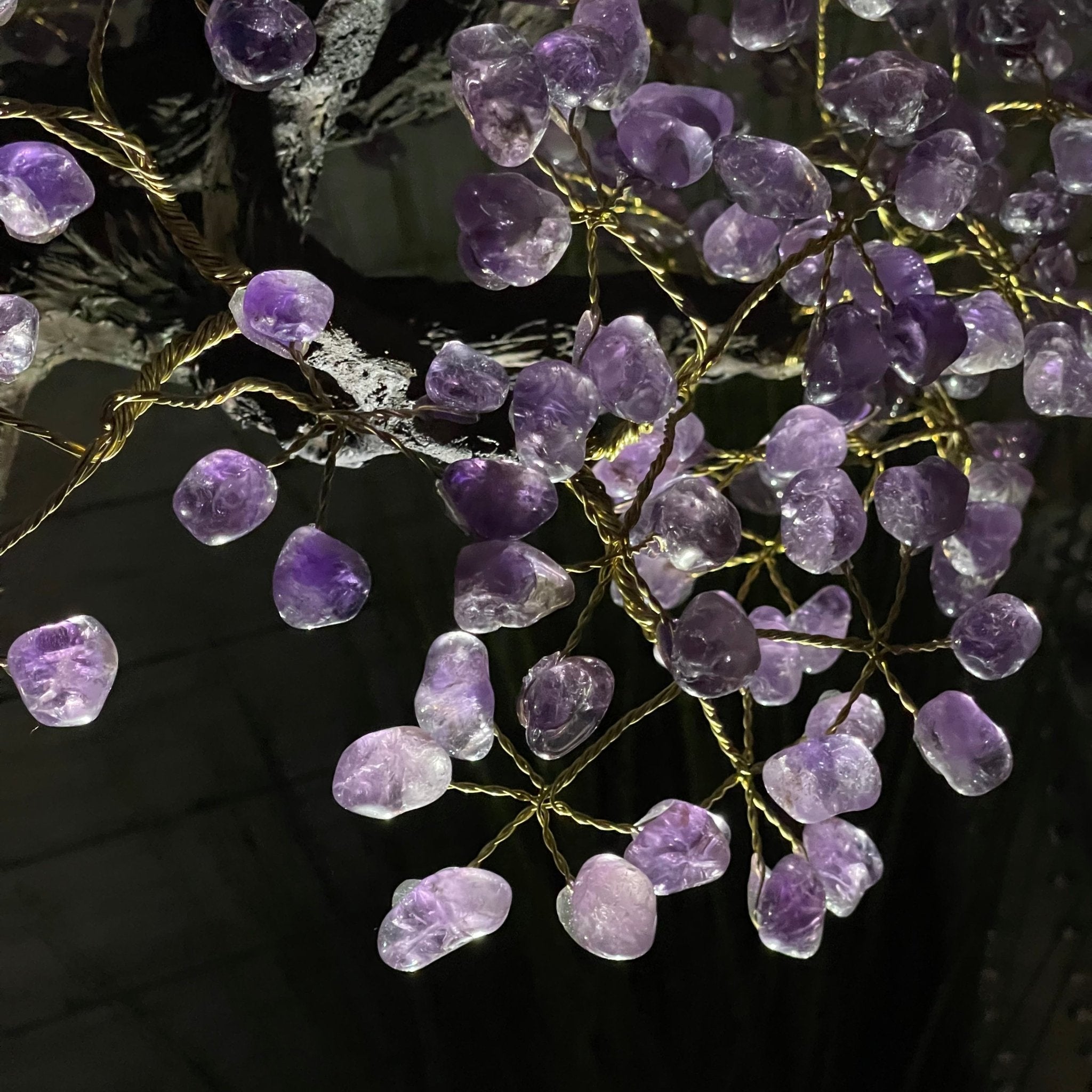 43" Tall Special Amethyst Gemstone Tree w/ Amethyst base, 1140 Gems, Handmade Model #5440AM-002 by Brazil Gems - Brazil GemsBrazil Gems43" Tall Special Amethyst Gemstone Tree w/ Amethyst base, 1140 Gems, Handmade Model #5440AM-002 by Brazil GemsGemstone Trees5440AM-002