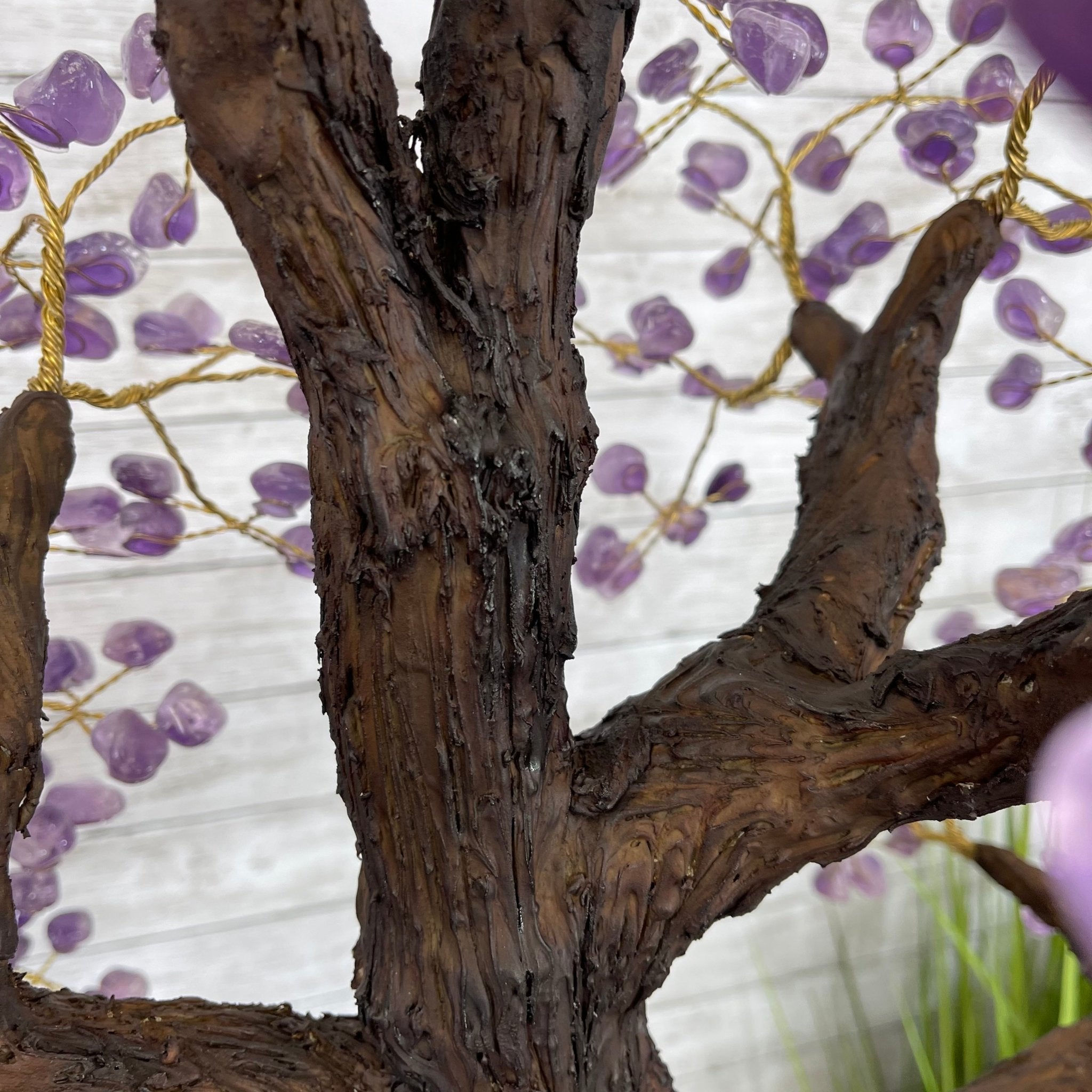 43" Tall Special Amethyst Gemstone Tree w/ Amethyst base, 1140 Gems, Handmade Model #5440AM-002 by Brazil Gems - Brazil GemsBrazil Gems43" Tall Special Amethyst Gemstone Tree w/ Amethyst base, 1140 Gems, Handmade Model #5440AM-002 by Brazil GemsGemstone Trees5440AM-002