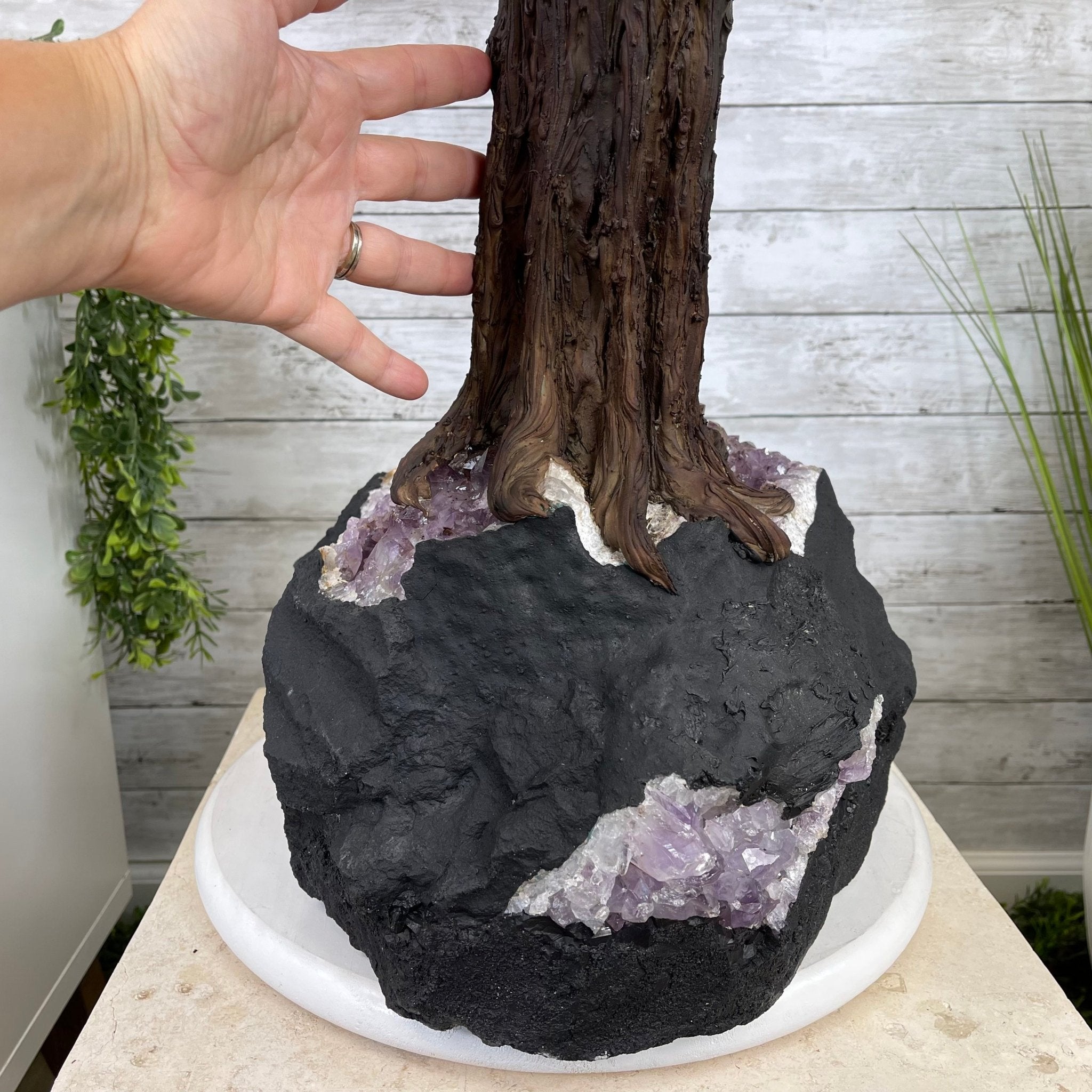 43" Tall Special Amethyst Gemstone Tree w/ Amethyst base, 1140 Gems, Handmade Model #5440AM-002 by Brazil Gems - Brazil GemsBrazil Gems43" Tall Special Amethyst Gemstone Tree w/ Amethyst base, 1140 Gems, Handmade Model #5440AM-002 by Brazil GemsGemstone Trees5440AM-002
