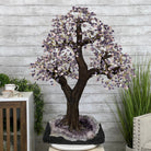 43" Tall Special Amethyst & Rose Quartz Gemstone Tree w/ Amethyst base, 1140 Gems, Handmade Model #5440AMRQ-001 by Brazil Gems - Brazil GemsBrazil Gems43" Tall Special Amethyst & Rose Quartz Gemstone Tree w/ Amethyst base, 1140 Gems, Handmade Model #5440AMRQ-001 by Brazil GemsGemstone Trees5440AMRQ-001