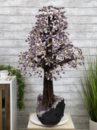 43" Tall Special Amethyst & Rose Quartz Gemstone Tree w/ Amethyst base, 1140 Gems, Handmade Model #5440AMRQ-001 by Brazil Gems - Brazil GemsBrazil Gems43" Tall Special Amethyst & Rose Quartz Gemstone Tree w/ Amethyst base, 1140 Gems, Handmade Model #5440AMRQ-001 by Brazil GemsGemstone Trees5440AMRQ-001