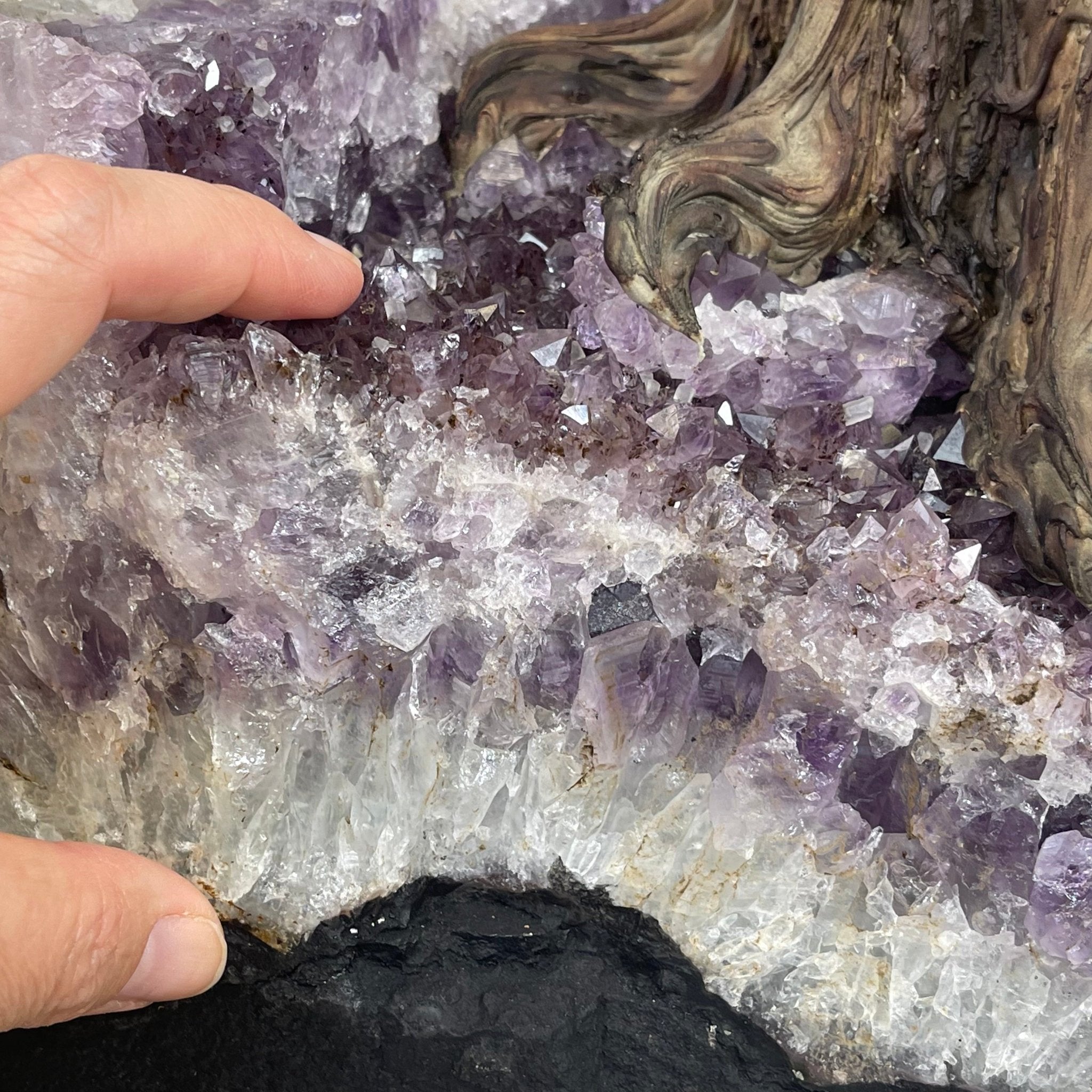43" Tall Special Amethyst & Rose Quartz Gemstone Tree w/ Amethyst base, 1140 Gems, Handmade Model #5440AMRQ-001 by Brazil Gems - Brazil GemsBrazil Gems43" Tall Special Amethyst & Rose Quartz Gemstone Tree w/ Amethyst base, 1140 Gems, Handmade Model #5440AMRQ-001 by Brazil GemsGemstone Trees5440AMRQ-001