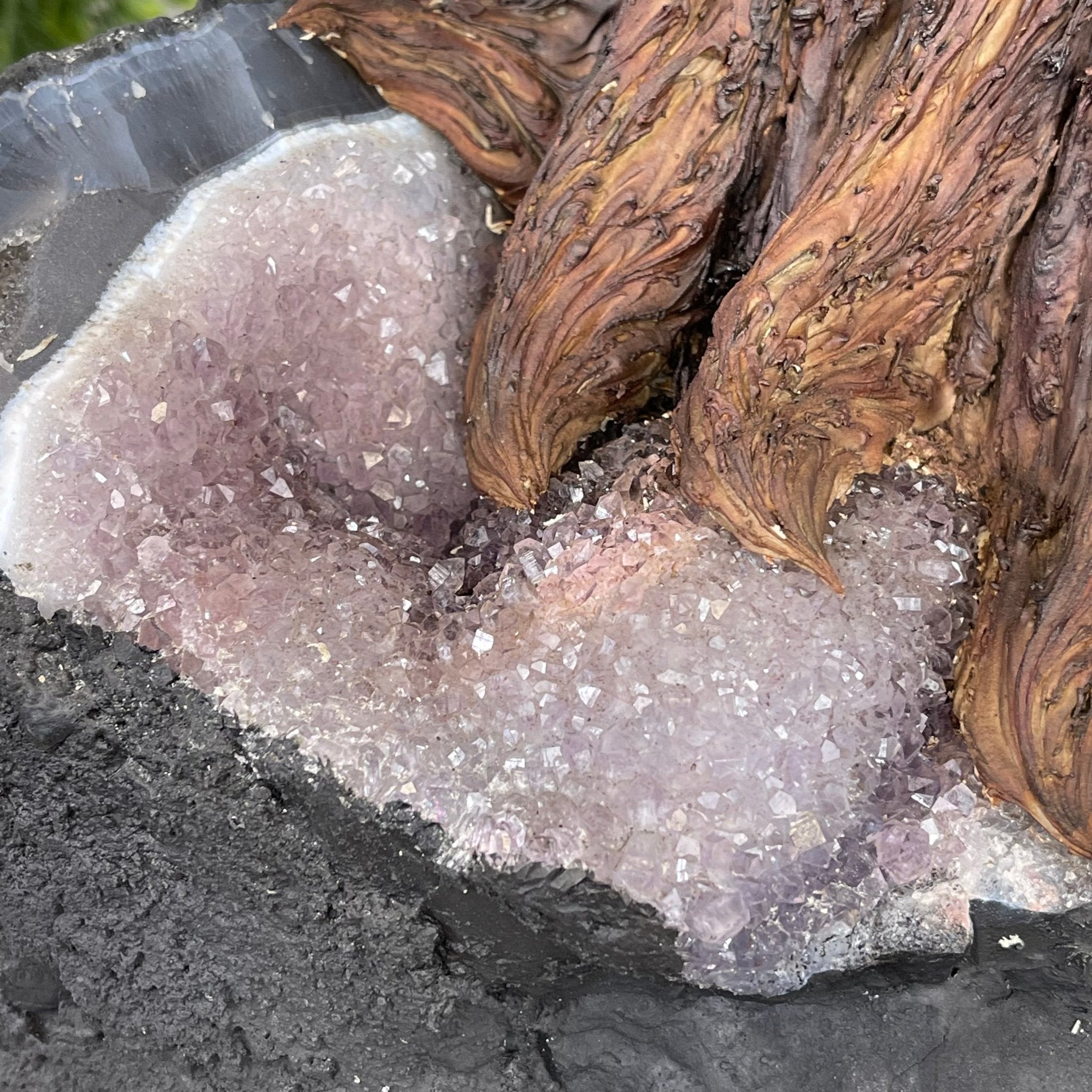 43" Tall Special Rose Quartz Gemstone Tree w/ Amethyst base, 1380 Gems, Handmade #5442RQ-001 by Brazil Gems - Brazil GemsBrazil Gems43" Tall Special Rose Quartz Gemstone Tree w/ Amethyst base, 1380 Gems, Handmade #5442RQ-001 by Brazil GemsGemstone Trees5442RQ-001