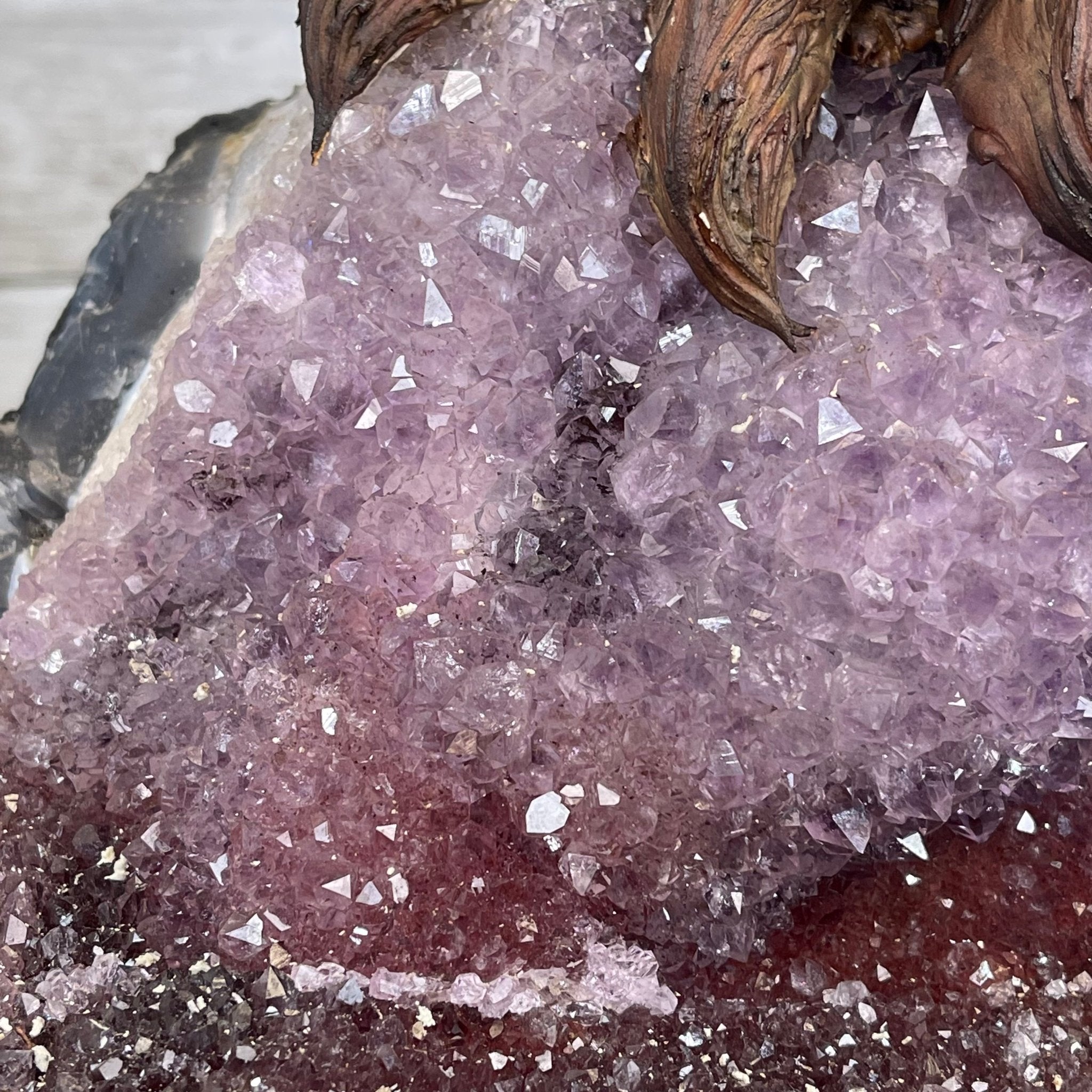 43" Tall Special Rose Quartz Gemstone Tree w/ Amethyst base, 1380 Gems, Handmade #5442RQ-001 by Brazil Gems - Brazil GemsBrazil Gems43" Tall Special Rose Quartz Gemstone Tree w/ Amethyst base, 1380 Gems, Handmade #5442RQ-001 by Brazil GemsGemstone Trees5442RQ-001