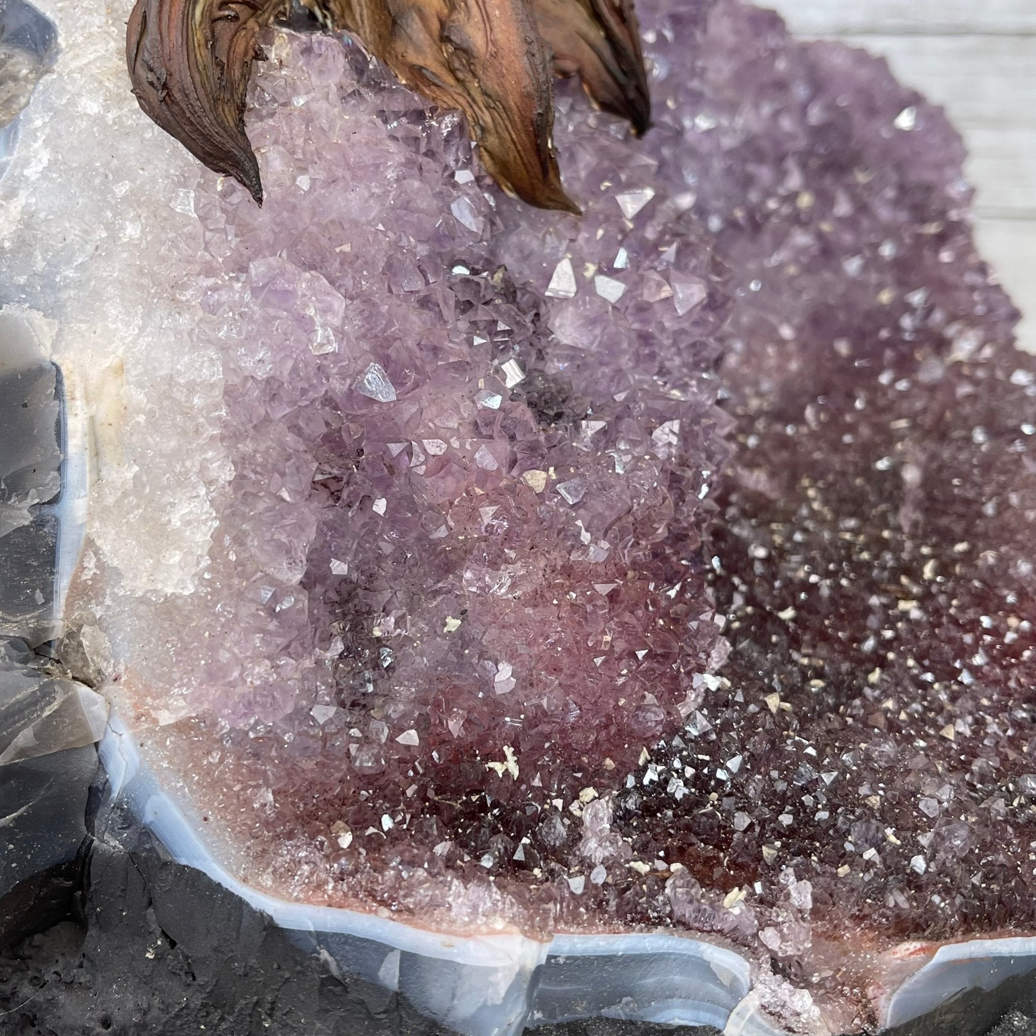 43" Tall Special Rose Quartz Gemstone Tree w/ Amethyst base, 1380 Gems, Handmade #5442RQ-001 by Brazil Gems - Brazil GemsBrazil Gems43" Tall Special Rose Quartz Gemstone Tree w/ Amethyst base, 1380 Gems, Handmade #5442RQ-001 by Brazil GemsGemstone Trees5442RQ-001