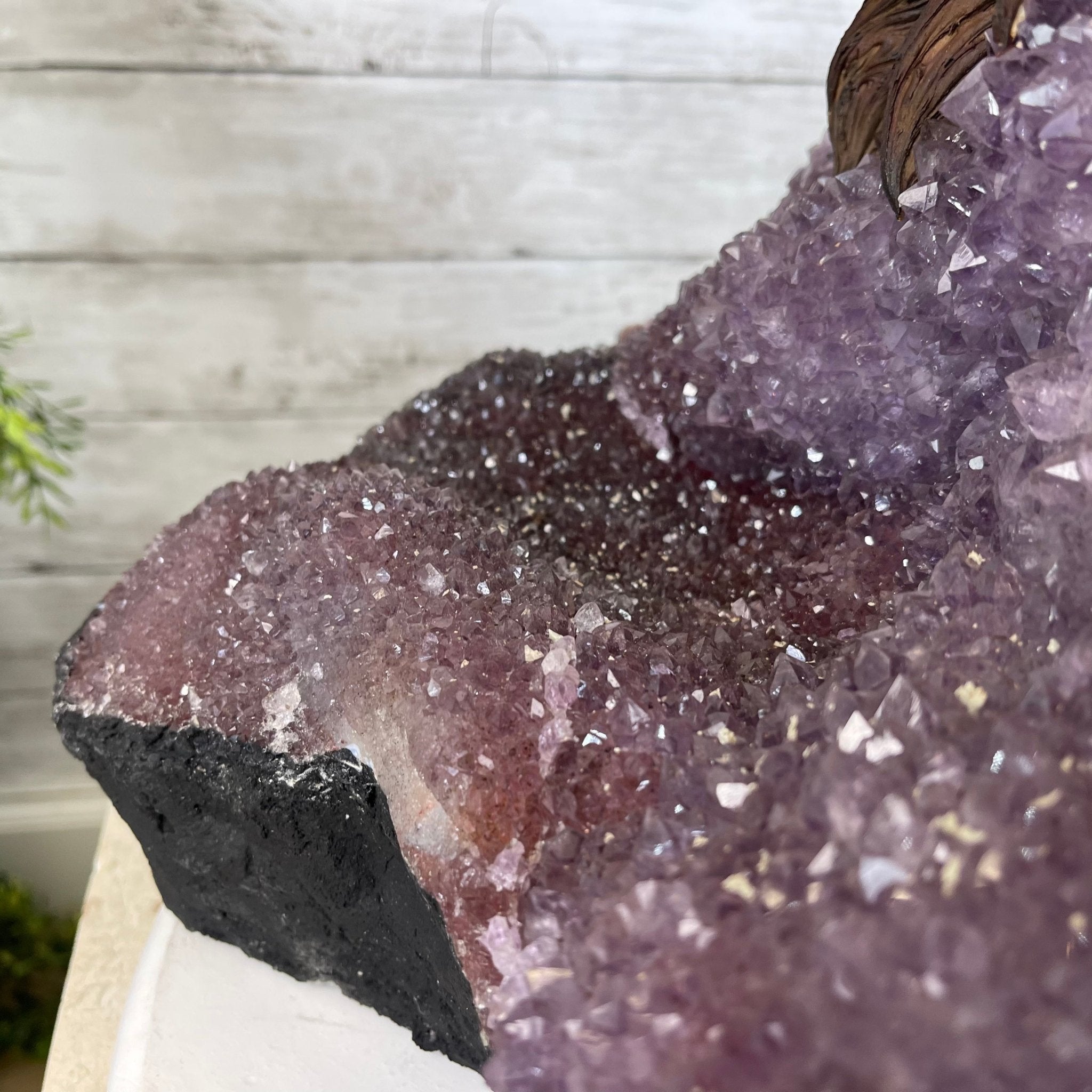 43" Tall Special Rose Quartz Gemstone Tree w/ Amethyst base, 1380 Gems, Handmade #5442RQ-001 by Brazil Gems - Brazil GemsBrazil Gems43" Tall Special Rose Quartz Gemstone Tree w/ Amethyst base, 1380 Gems, Handmade #5442RQ-001 by Brazil GemsGemstone Trees5442RQ-001
