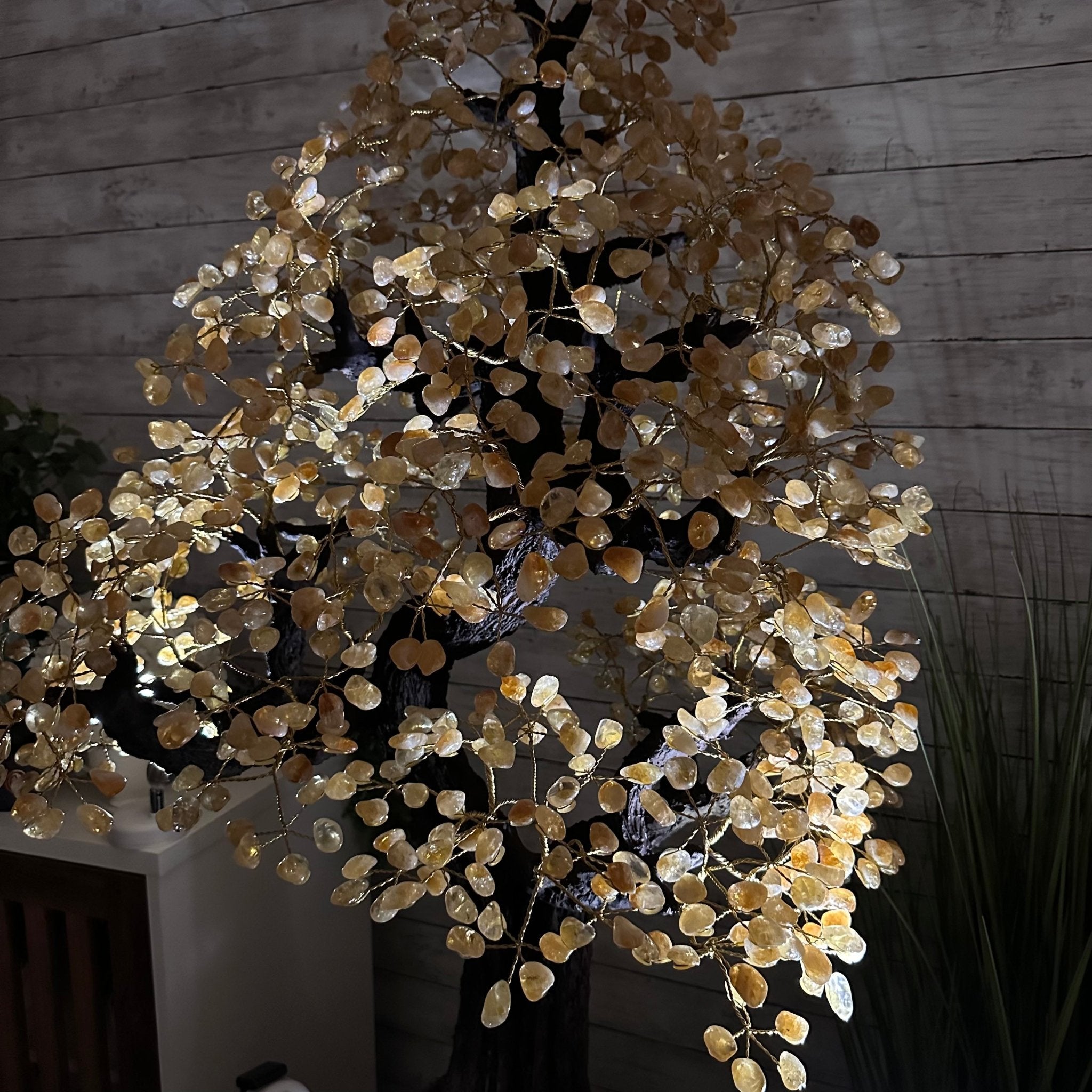 45" Tall Special Citrine Gemstone Tree w/ Amethyst base, 1320 Gems, Handmade, 89.6 lbs #5441CI-001 by Brazil Gems - Brazil GemsBrazil Gems45" Tall Special Citrine Gemstone Tree w/ Amethyst base, 1320 Gems, Handmade, 89.6 lbs #5441CI-001 by Brazil GemsGemstone Trees5441CI-001