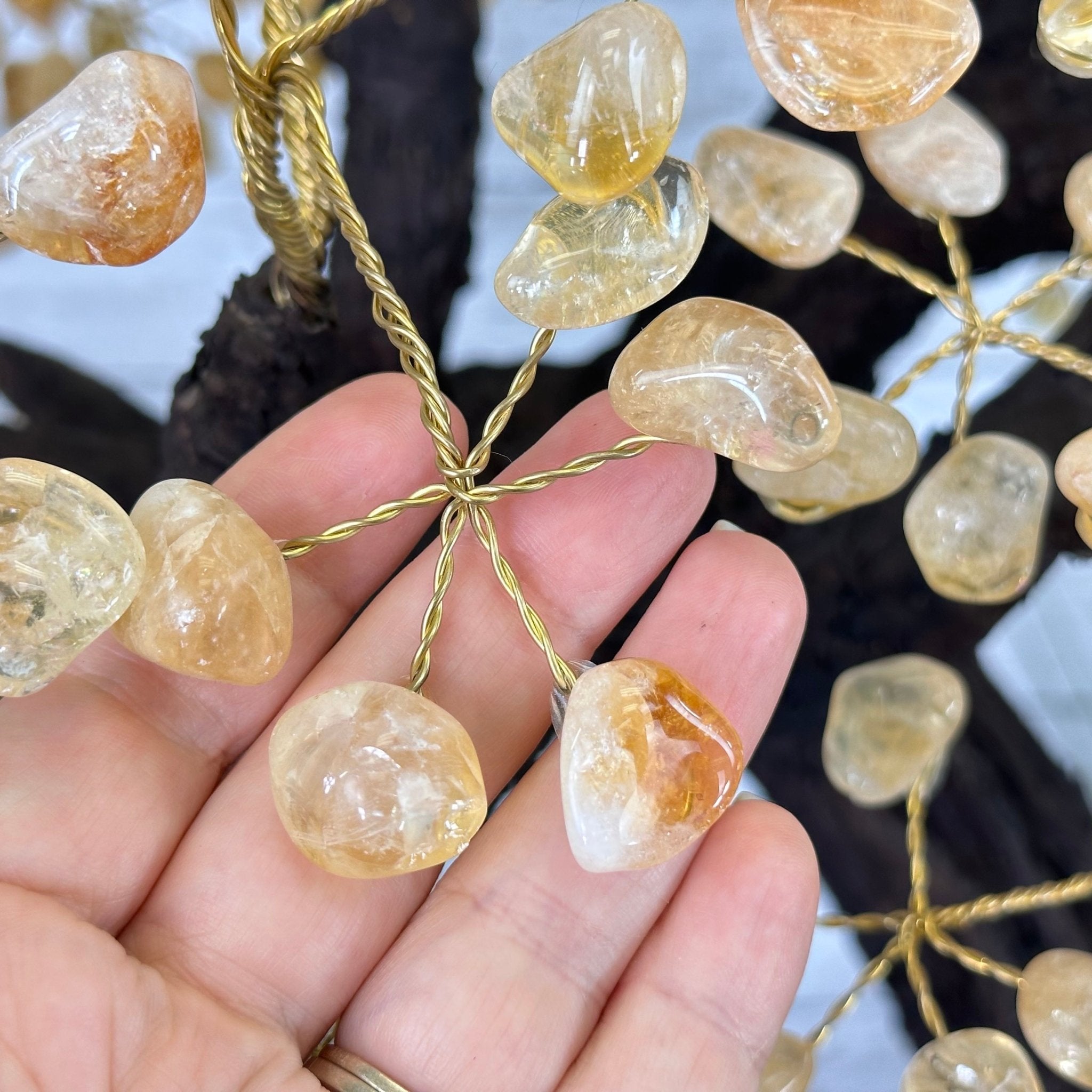 45" Tall Special Citrine Gemstone Tree w/ Amethyst base, 1320 Gems, Handmade, 89.6 lbs #5441CI-001 by Brazil Gems - Brazil GemsBrazil Gems45" Tall Special Citrine Gemstone Tree w/ Amethyst base, 1320 Gems, Handmade, 89.6 lbs #5441CI-001 by Brazil GemsGemstone Trees5441CI-001