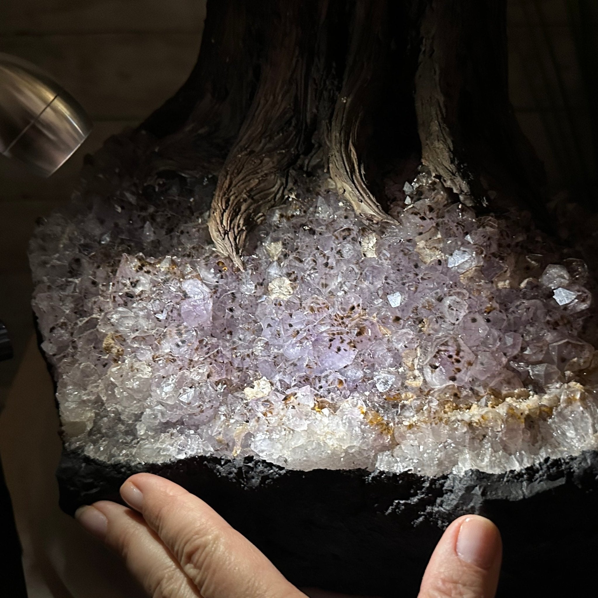 45" Tall Special Citrine Gemstone Tree w/ Amethyst base, 1320 Gems, Handmade, 89.6 lbs #5441CI-001 by Brazil Gems - Brazil GemsBrazil Gems45" Tall Special Citrine Gemstone Tree w/ Amethyst base, 1320 Gems, Handmade, 89.6 lbs #5441CI-001 by Brazil GemsGemstone Trees5441CI-001