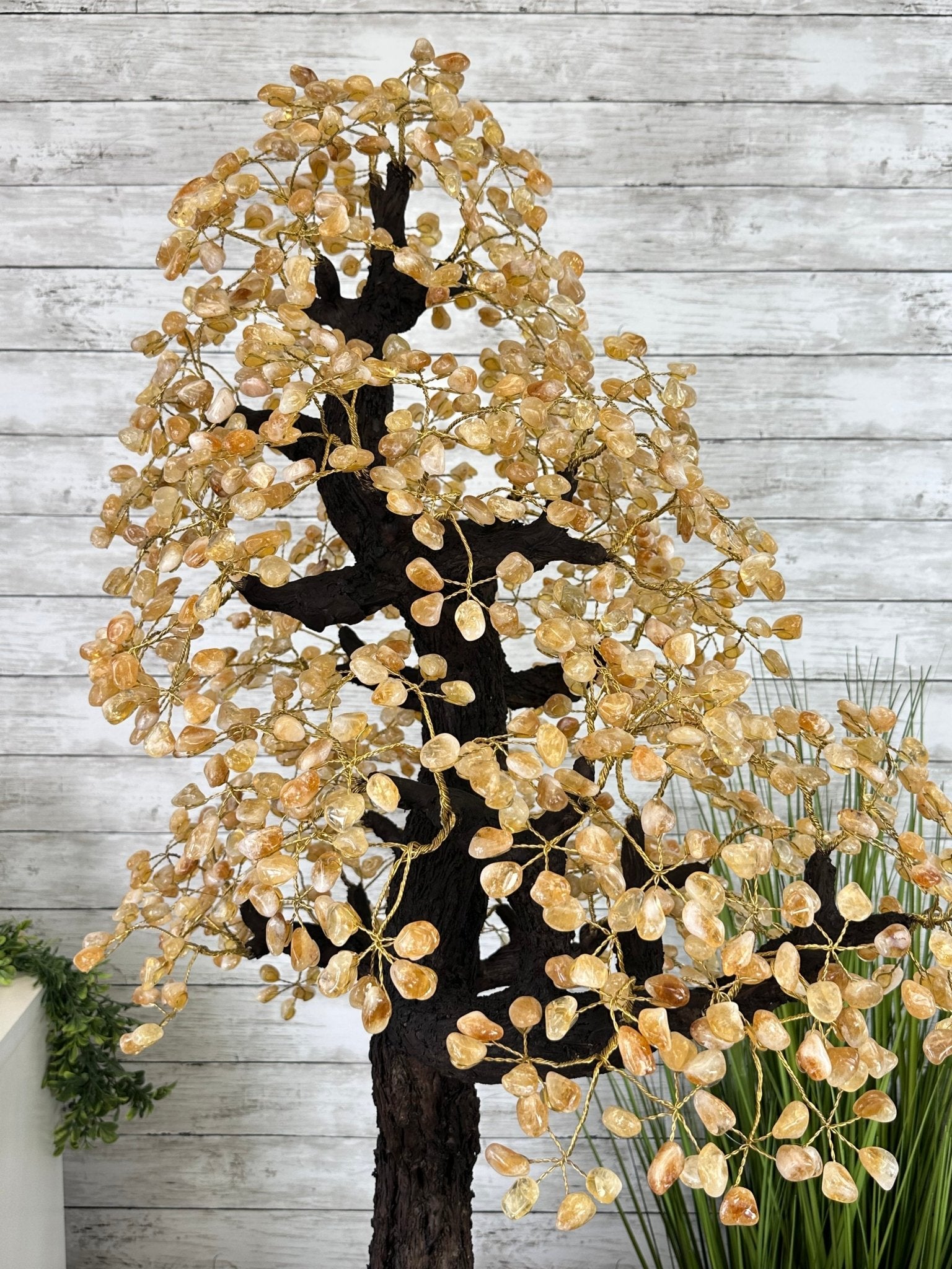 45" Tall Special Citrine Gemstone Tree w/ Amethyst base, 1320 Gems, Handmade, 89.6 lbs #5441CI-001 by Brazil Gems - Brazil GemsBrazil Gems45" Tall Special Citrine Gemstone Tree w/ Amethyst base, 1320 Gems, Handmade, 89.6 lbs #5441CI-001 by Brazil GemsGemstone Trees5441CI-001