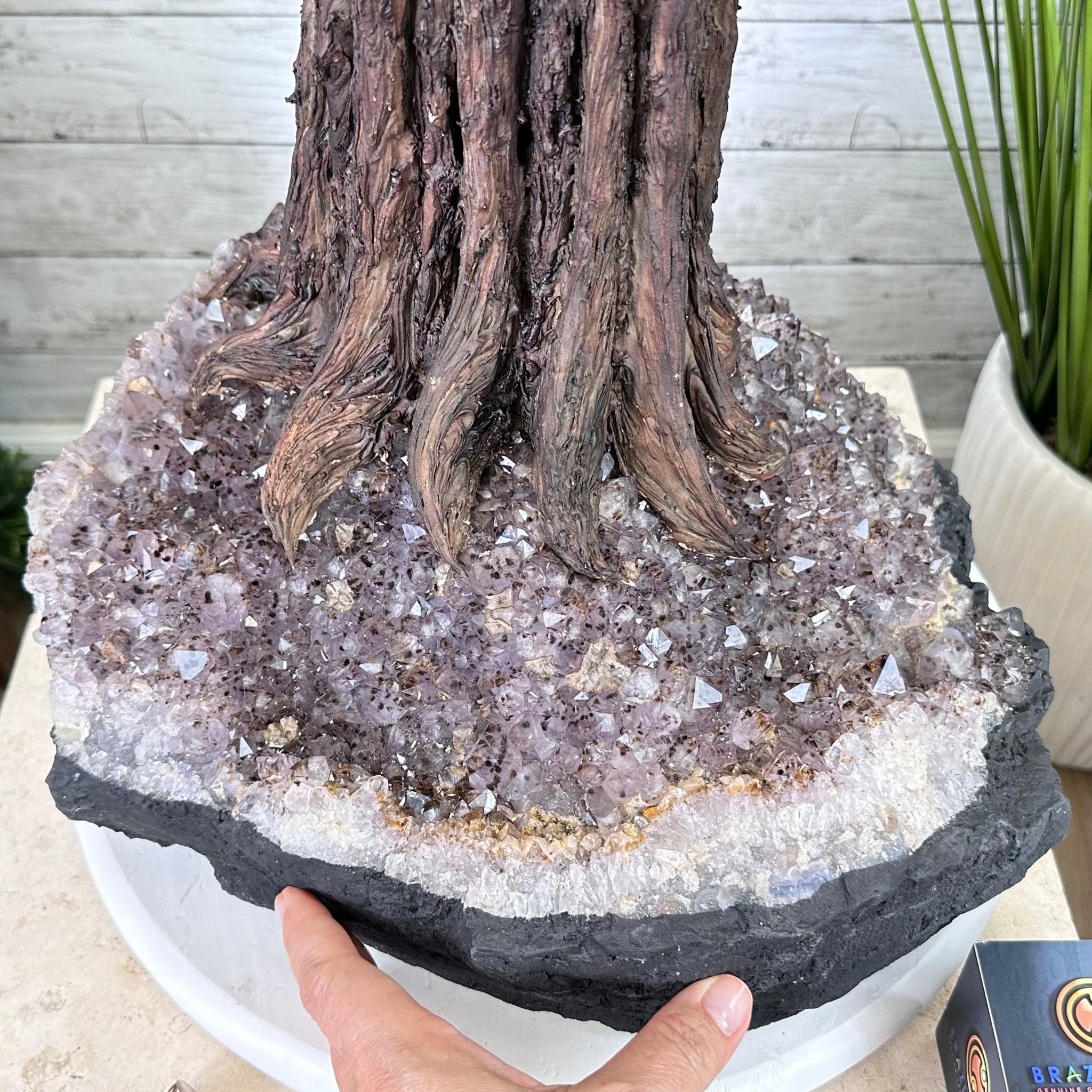 45" Tall Special Citrine Gemstone Tree w/ Amethyst base, 1320 Gems, Handmade, 89.6 lbs #5441CI-001 by Brazil Gems - Brazil GemsBrazil Gems45" Tall Special Citrine Gemstone Tree w/ Amethyst base, 1320 Gems, Handmade, 89.6 lbs #5441CI-001 by Brazil GemsGemstone Trees5441CI-001