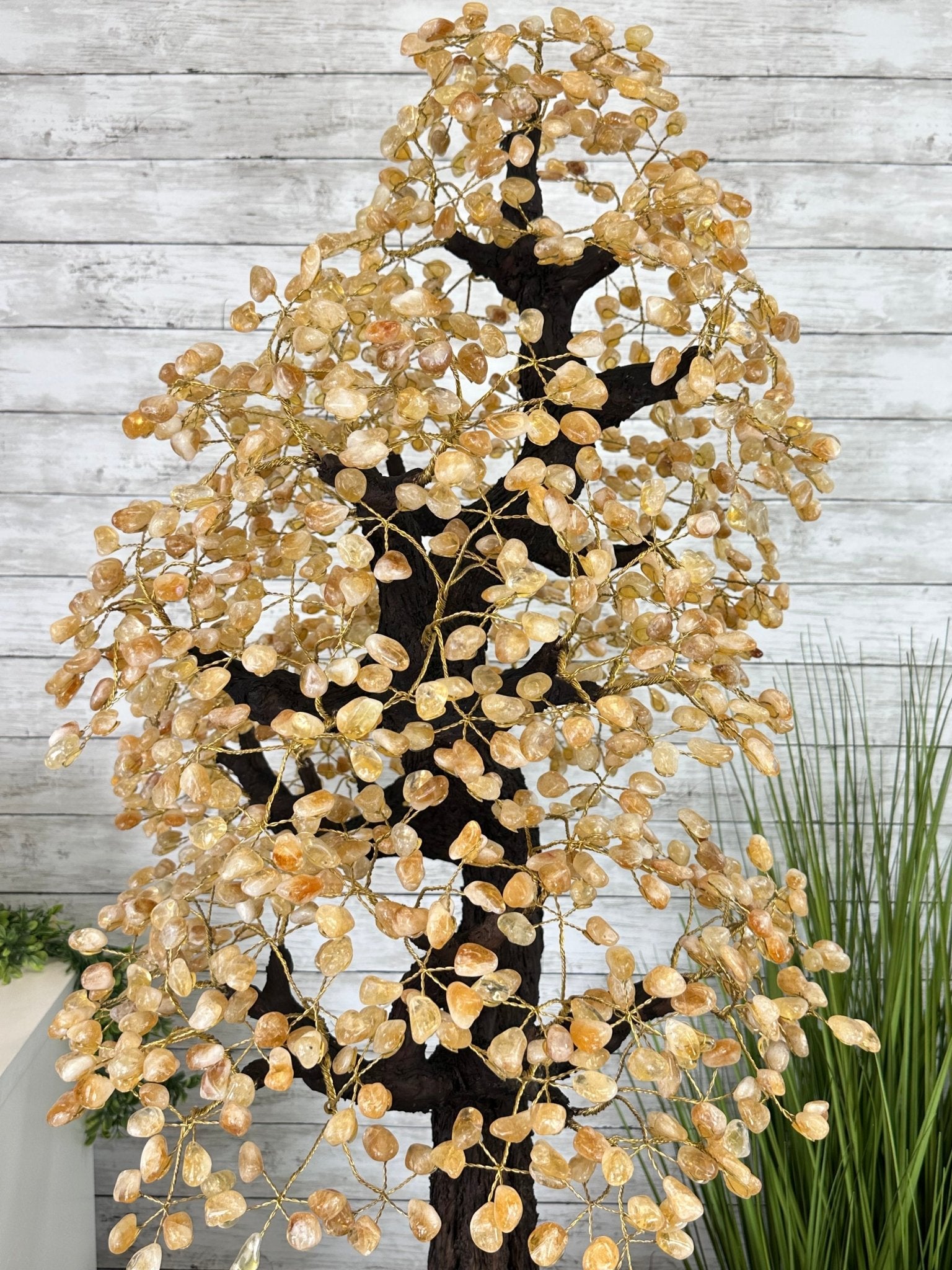 45" Tall Special Citrine Gemstone Tree w/ Amethyst base, 1320 Gems, Handmade, 89.6 lbs #5441CI-001 by Brazil Gems - Brazil GemsBrazil Gems45" Tall Special Citrine Gemstone Tree w/ Amethyst base, 1320 Gems, Handmade, 89.6 lbs #5441CI-001 by Brazil GemsGemstone Trees5441CI-001
