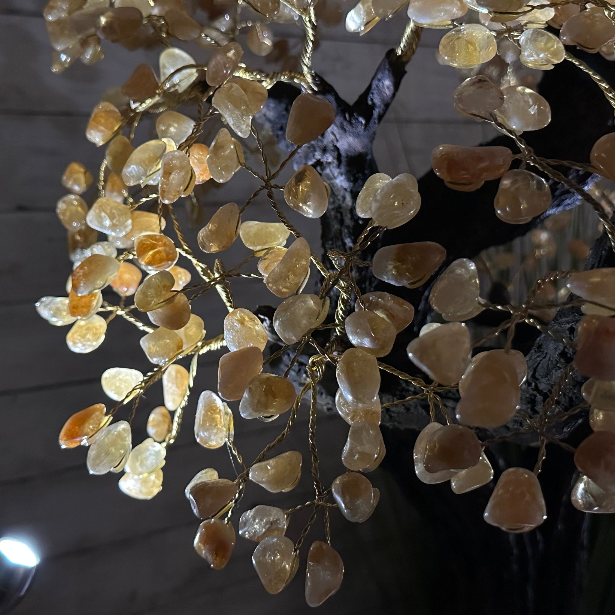 45" Tall Special Citrine Gemstone Tree w/ Amethyst base, 1320 Gems, Handmade, 89.6 lbs #5441CI-001 by Brazil Gems - Brazil GemsBrazil Gems45" Tall Special Citrine Gemstone Tree w/ Amethyst base, 1320 Gems, Handmade, 89.6 lbs #5441CI-001 by Brazil GemsGemstone Trees5441CI-001