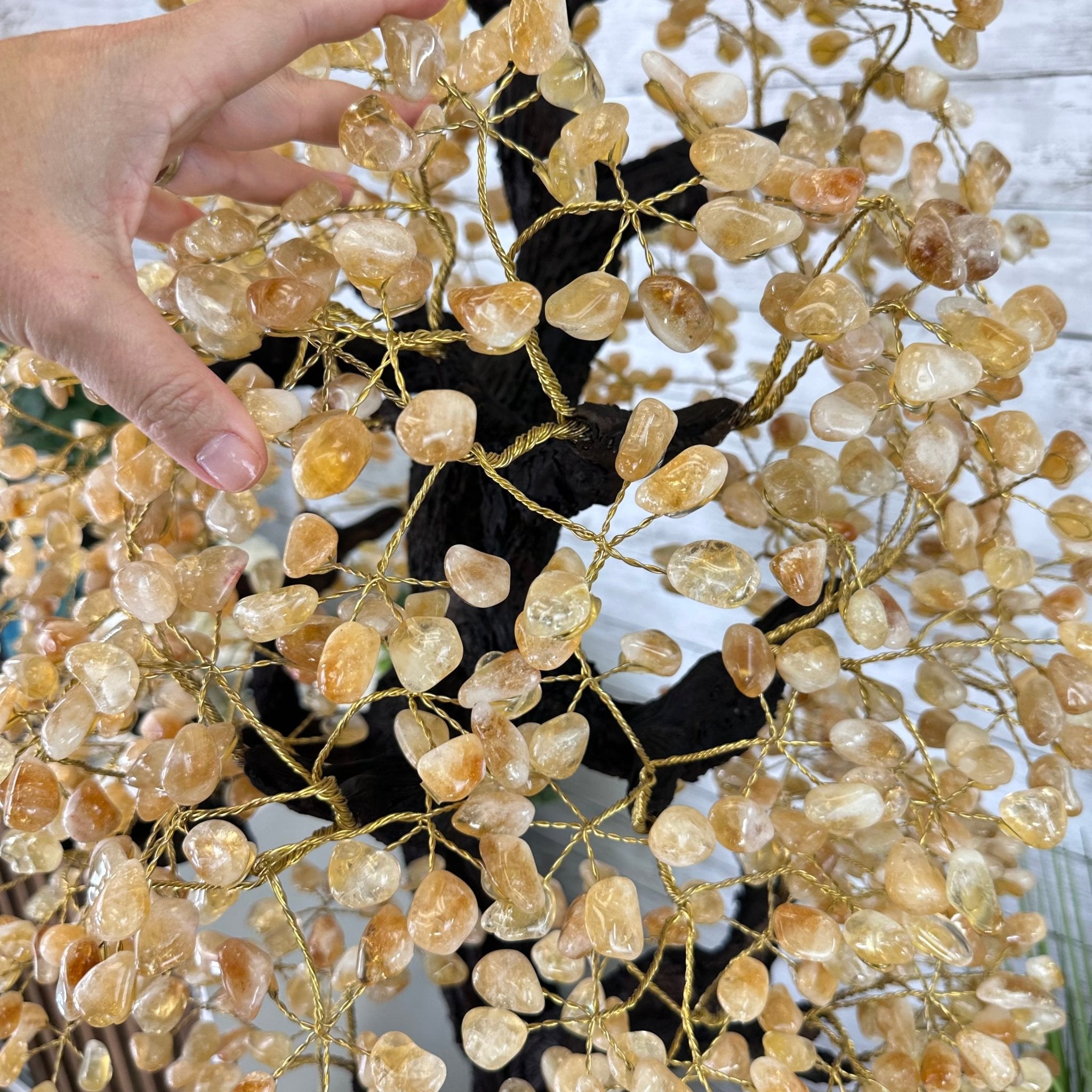 45" Tall Special Citrine Gemstone Tree w/ Amethyst base, 1320 Gems, Handmade, 89.6 lbs #5441CI-001 by Brazil Gems - Brazil GemsBrazil Gems45" Tall Special Citrine Gemstone Tree w/ Amethyst base, 1320 Gems, Handmade, 89.6 lbs #5441CI-001 by Brazil GemsGemstone Trees5441CI-001