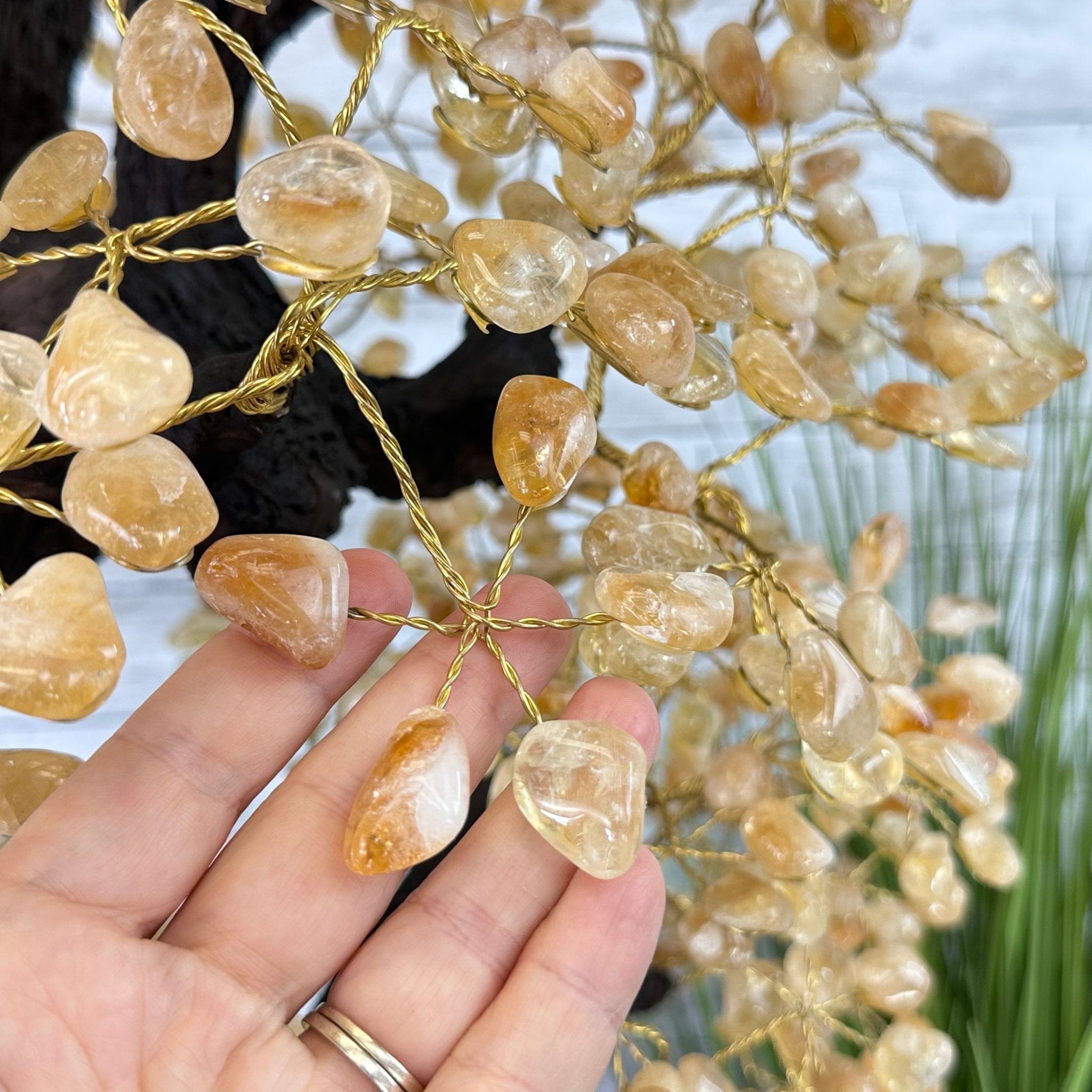 45" Tall Special Citrine Gemstone Tree w/ Amethyst base, 1320 Gems, Handmade, 89.6 lbs #5441CI-001 by Brazil Gems - Brazil GemsBrazil Gems45" Tall Special Citrine Gemstone Tree w/ Amethyst base, 1320 Gems, Handmade, 89.6 lbs #5441CI-001 by Brazil GemsGemstone Trees5441CI-001