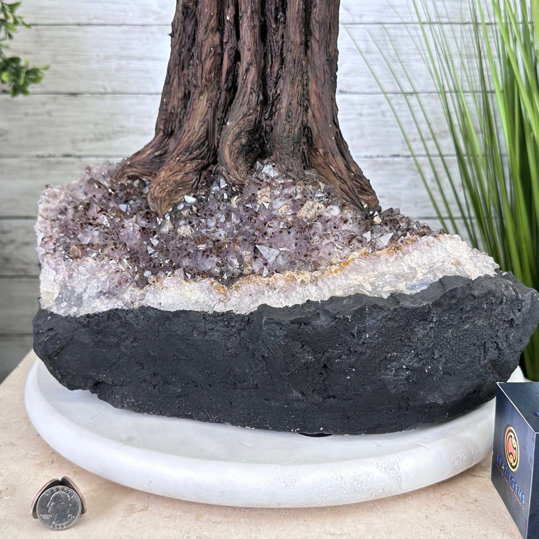 45" Tall Special Citrine Gemstone Tree w/ Amethyst base, 1320 Gems, Handmade, 89.6 lbs #5441CI-001 by Brazil Gems - Brazil GemsBrazil Gems45" Tall Special Citrine Gemstone Tree w/ Amethyst base, 1320 Gems, Handmade, 89.6 lbs #5441CI-001 by Brazil GemsGemstone Trees5441CI-001