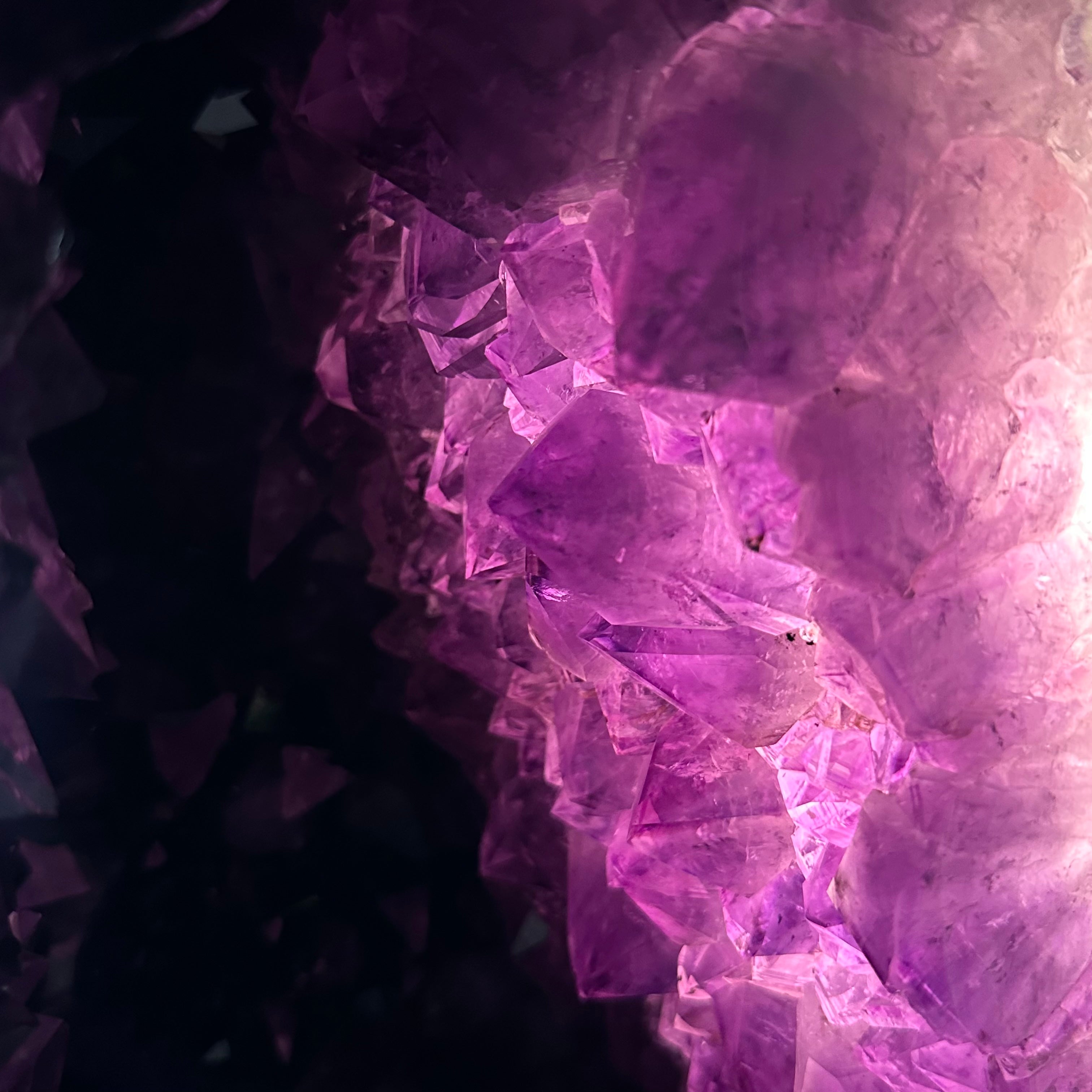 Extra Plus Quality Polished Brazilian Amethyst Cathedral, 103.7 lbs & 23" tall Model #5602-0061 by Brazil Gems - Brazil GemsBrazil GemsExtra Plus Quality Polished Brazilian Amethyst Cathedral, 103.7 lbs & 23" tall Model #5602-0061 by Brazil GemsPolished Cathedrals5602-0061