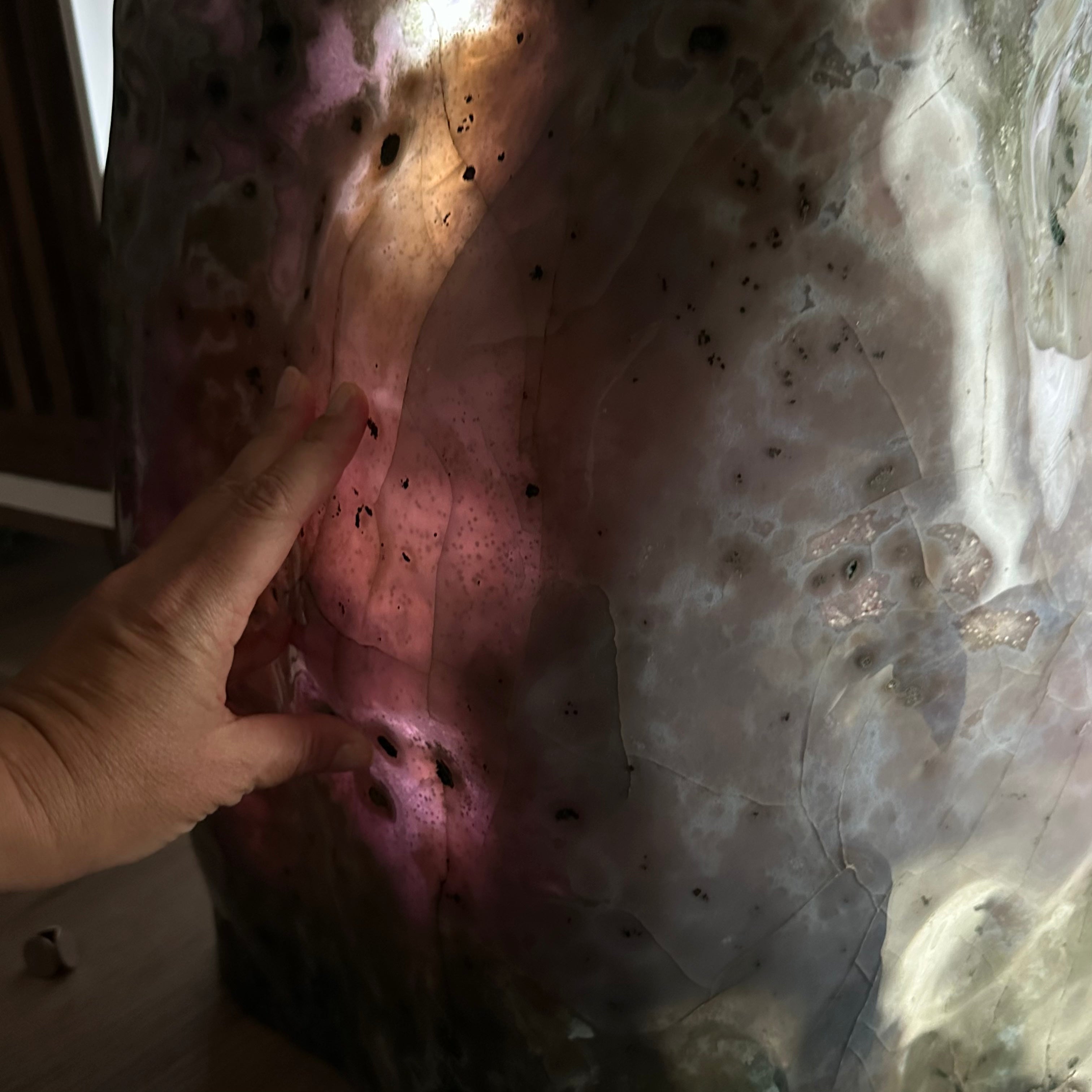 Large Super Quality Polished Brazilian Amethyst Cathedral, 185.7 lbs & 24.5" tall Model #5602-0073 by Brazil Gems - Brazil GemsBrazil GemsLarge Super Quality Polished Brazilian Amethyst Cathedral, 185.7 lbs & 24.5" tall Model #5602-0073 by Brazil GemsPolished Cathedrals5602-0073